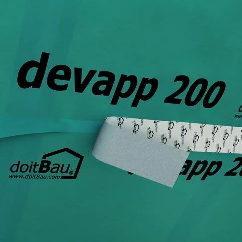 doitBau deflexx plus – Cinta adhesiva resistente de 25 m x 60 mm, 1 unidad, color negro, resistente a la rotura para barrera de vapor, resistente a los rayos UV y hermética
