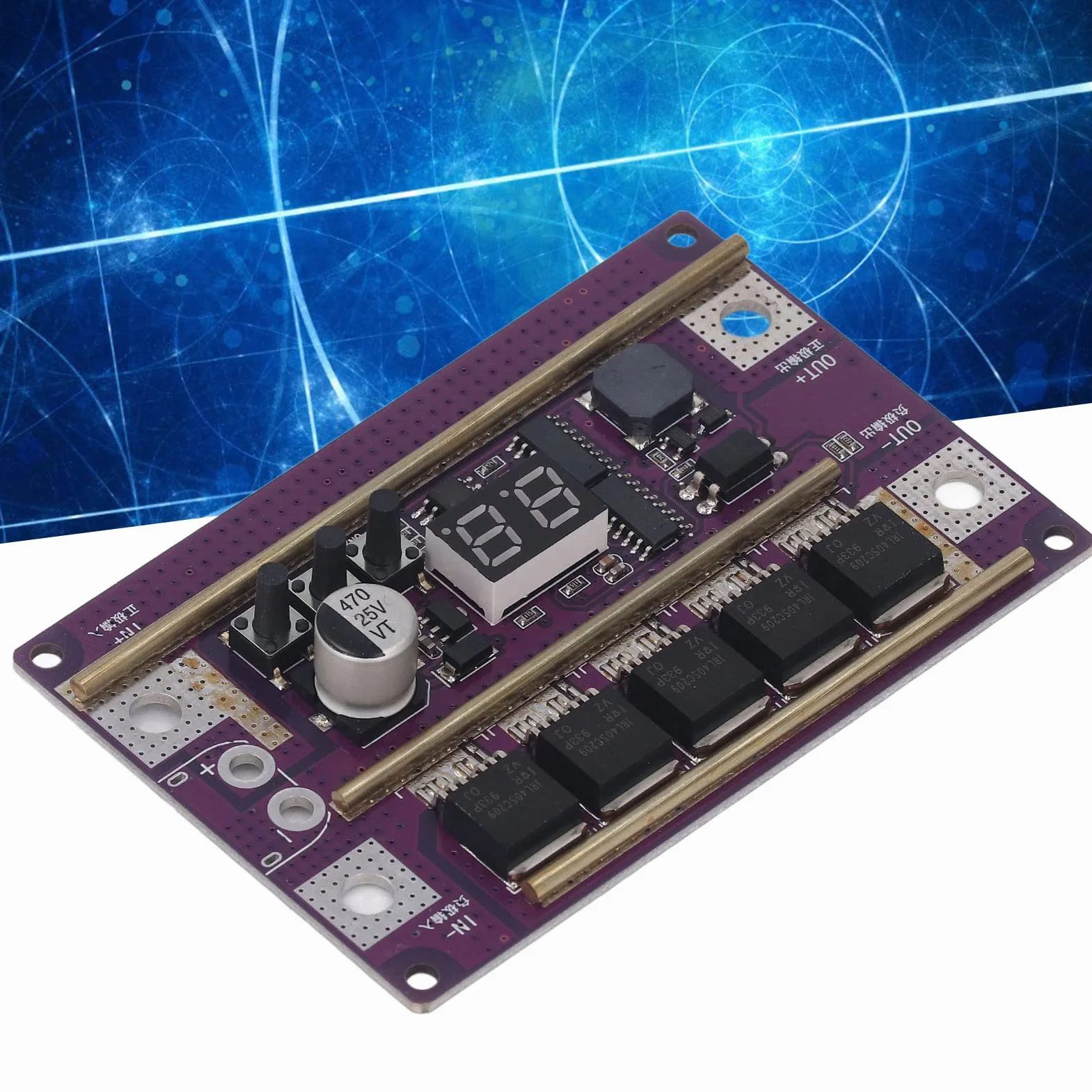 Tablero de Control de Soldador por Puntos, Pantalla Digital, 12V, 99 Engranajes, 2390A, Kit con Bolígrafos de Soldadura, para Baterías