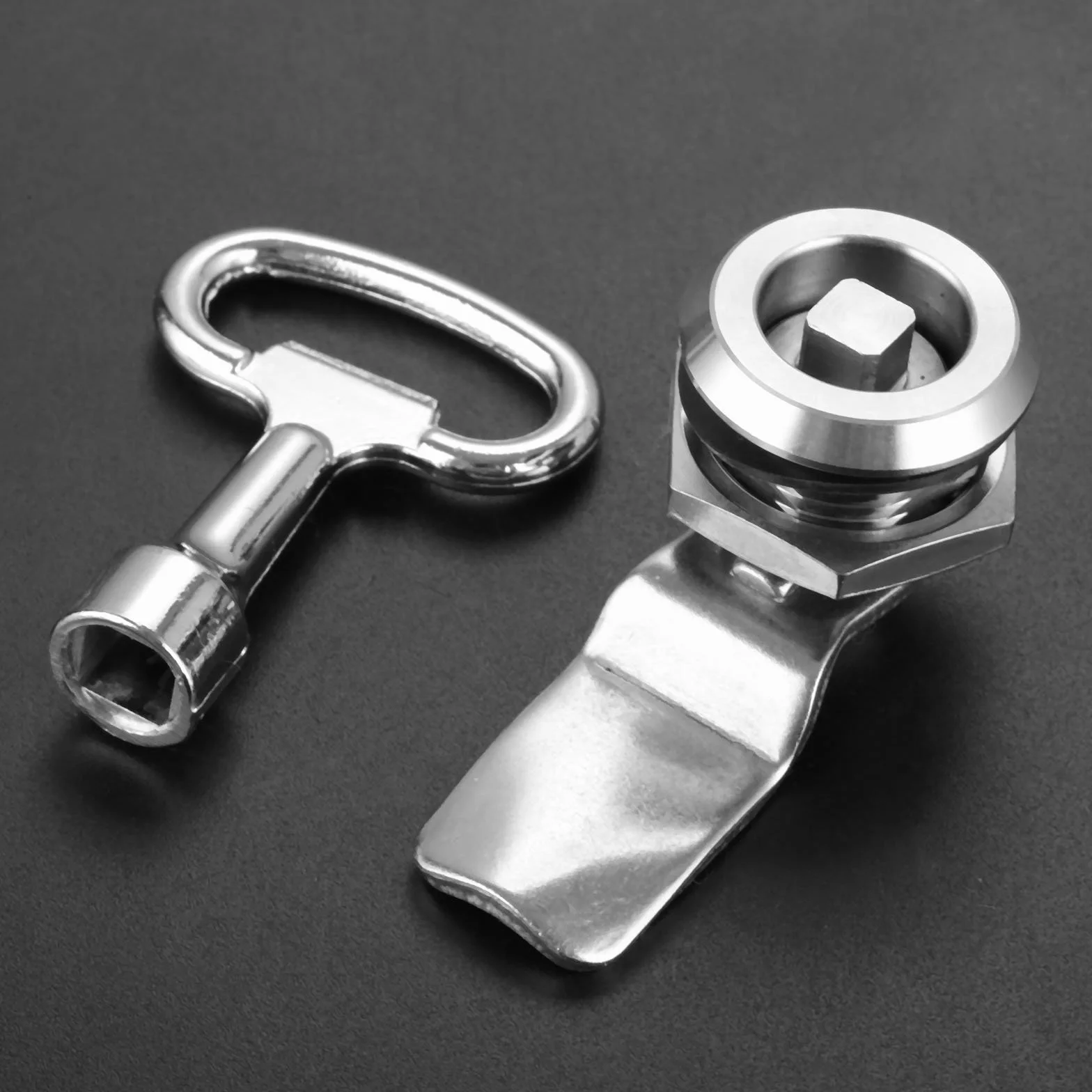 Cerradura tubular de acero inoxidable 22 mm para armario, cajón, buzón