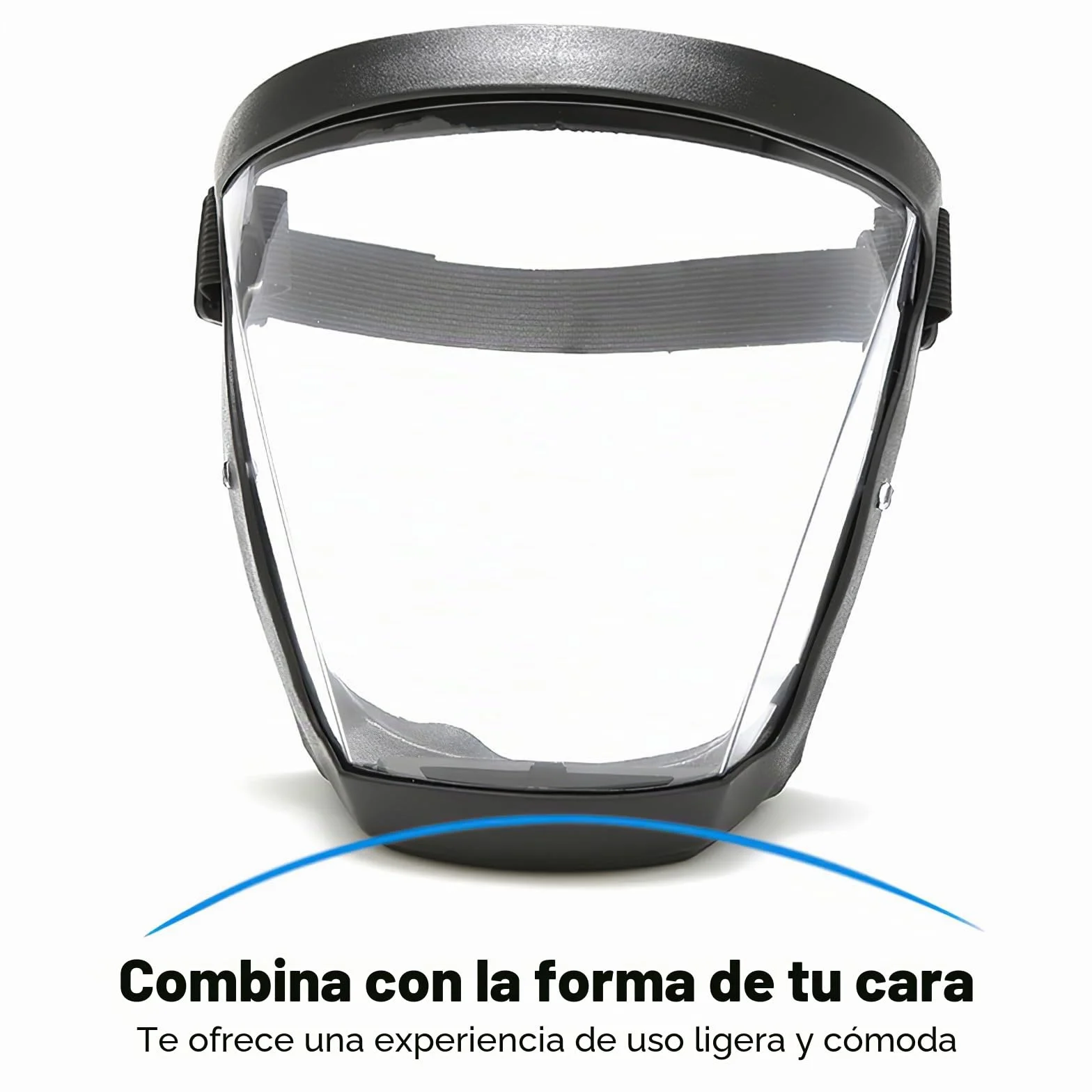 Máscara Deportiva Transparente de Protección Facial Completa