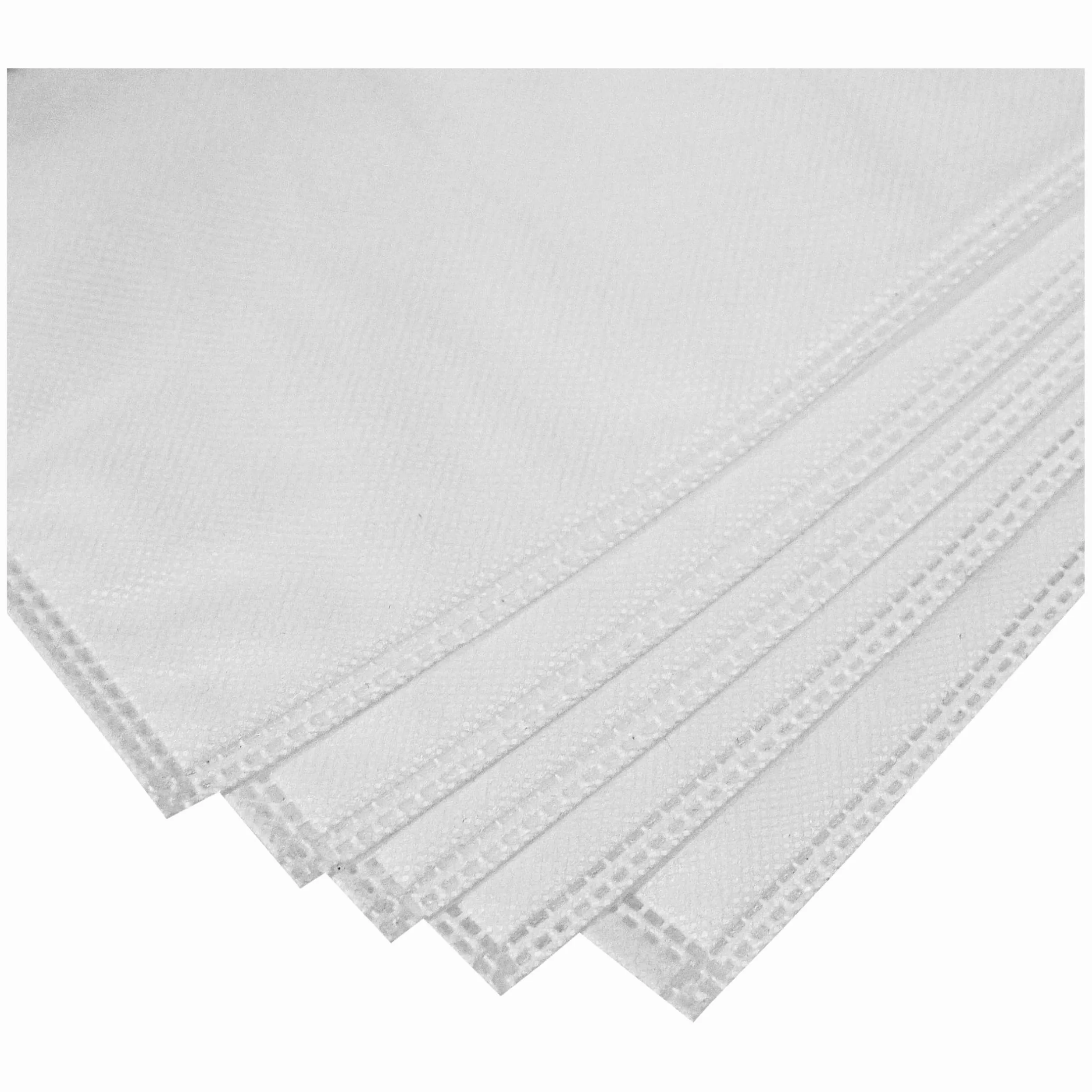vhbw 10x bolsa compatible con Milwaukee AS 250 ECP, AS 2-250 ELCP aspiradora - vellón, capacidad de 25 L, 54 cm x 41 cm blanco