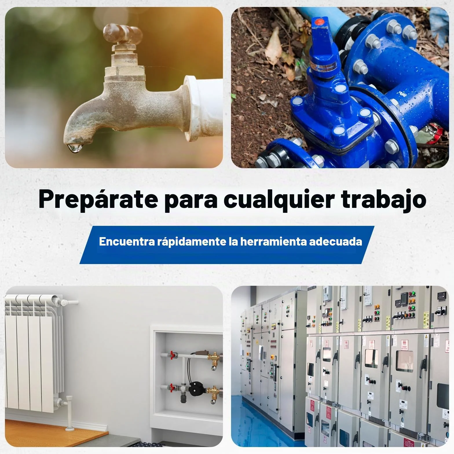 Llave para medidor de agua con herramienta de 4 vías, llave de cierre en T de acero al carbono, 43-94 cm, ajustable en longitud, llave universal para mantenimiento de tuberías de agua y
