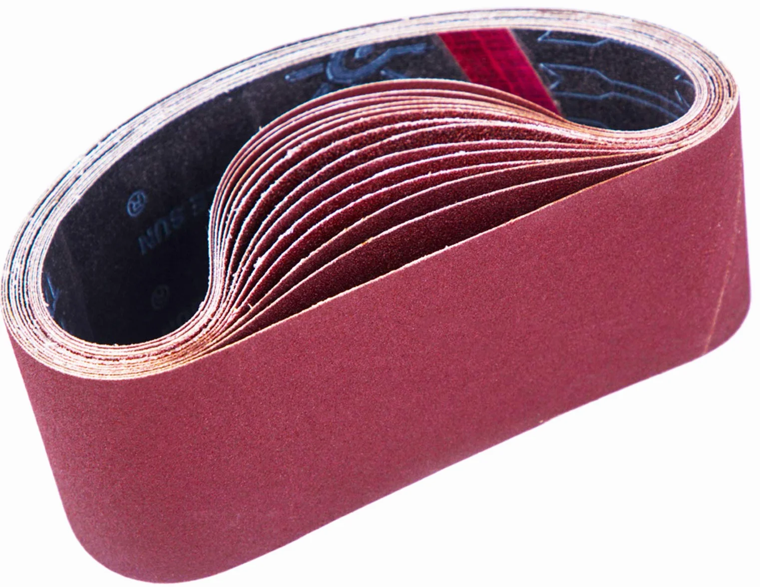 STEBRUAM Bandas de Lija 75 x 457 mm, 15 Piezas, Granos 80/120/150/240/400 para Lijadora de Banda