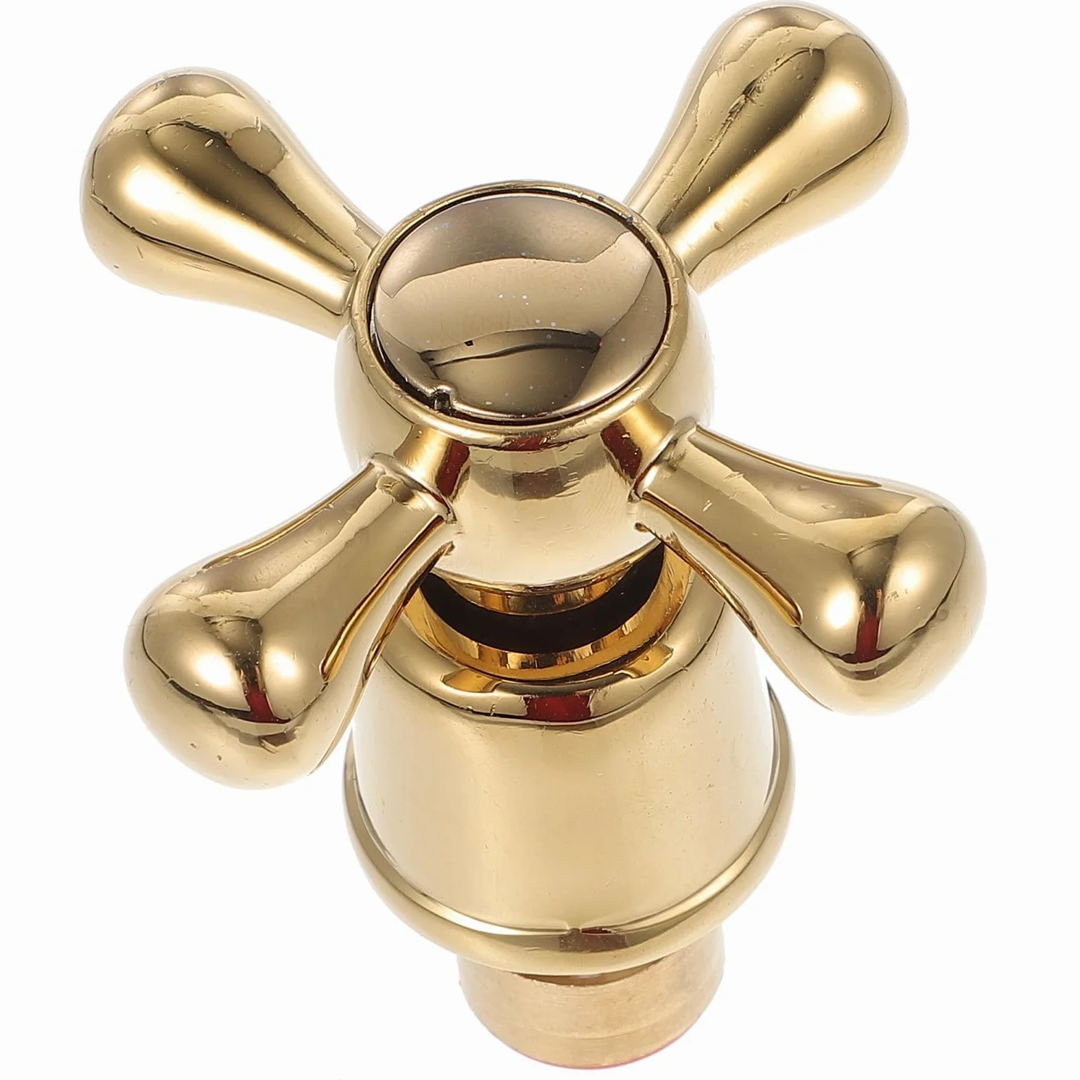 Collbath Manija De Grifo Cruceta Para Agua Fría Y Caliente Estilo Victoriano Repuesto De LatóN Para Cocina Y BañO 2.44X1.06X1.06 Pulgadas