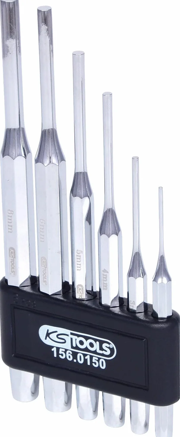 KS Tools 156.0150 Juego de botadores, alto brillo, 6 pzs