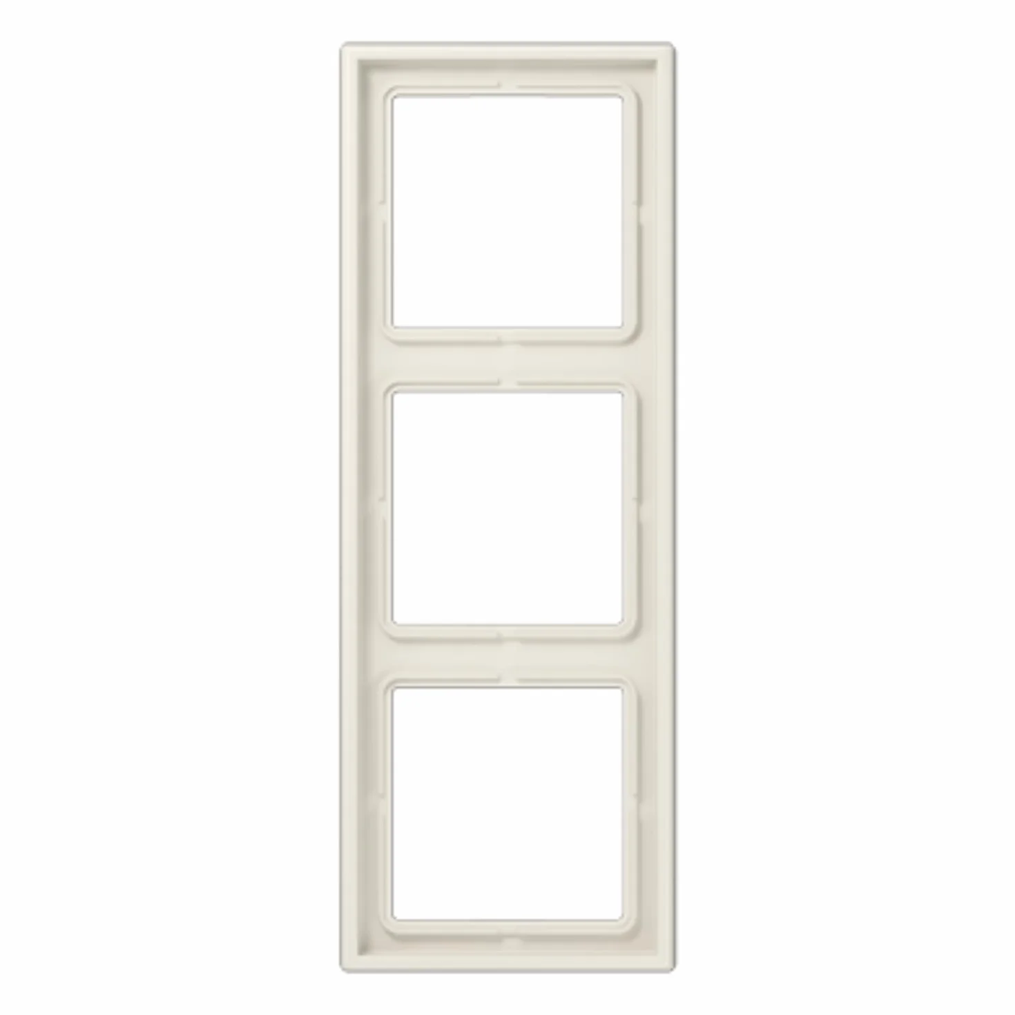 JUNG LS983W Marco Triple Duroplástico Blanco Marfil 81 x 223 mm Resistente al Rayado
