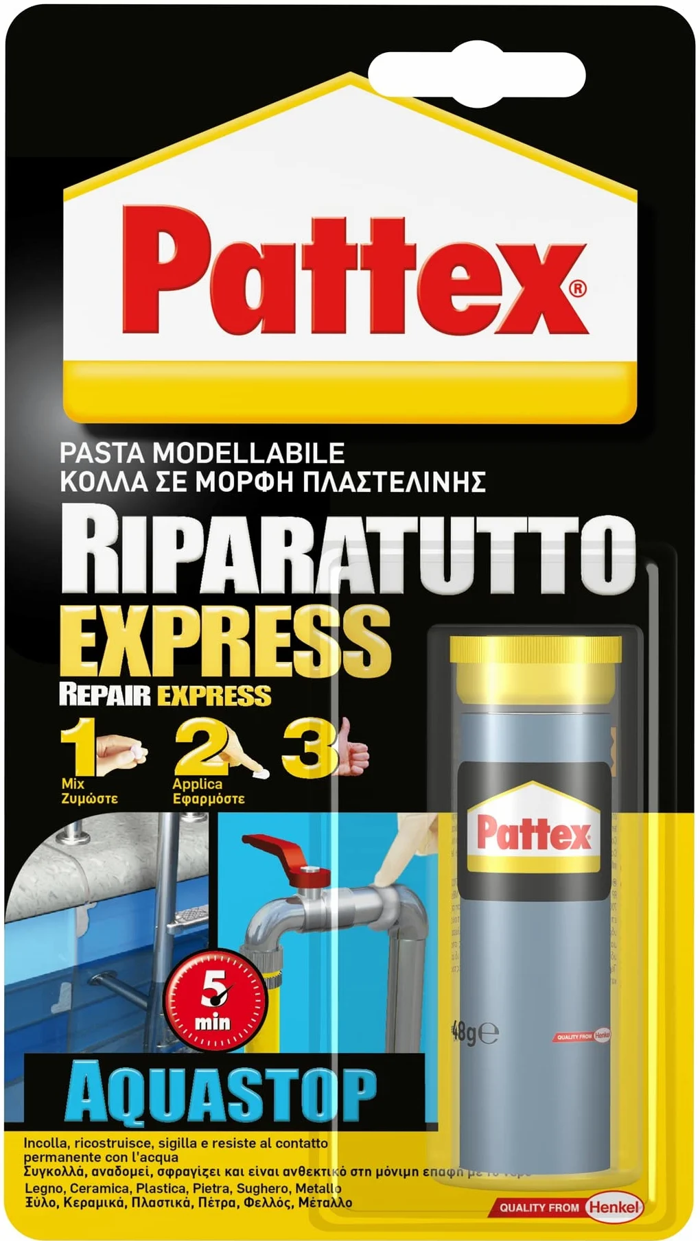 Pattex 1563676 reparada Express Aqua, 48 g