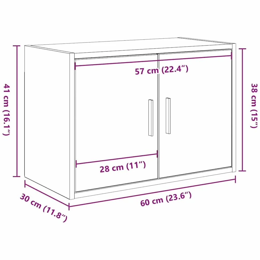 Armarios de pared 2 uds para garaje madera de ingeniería