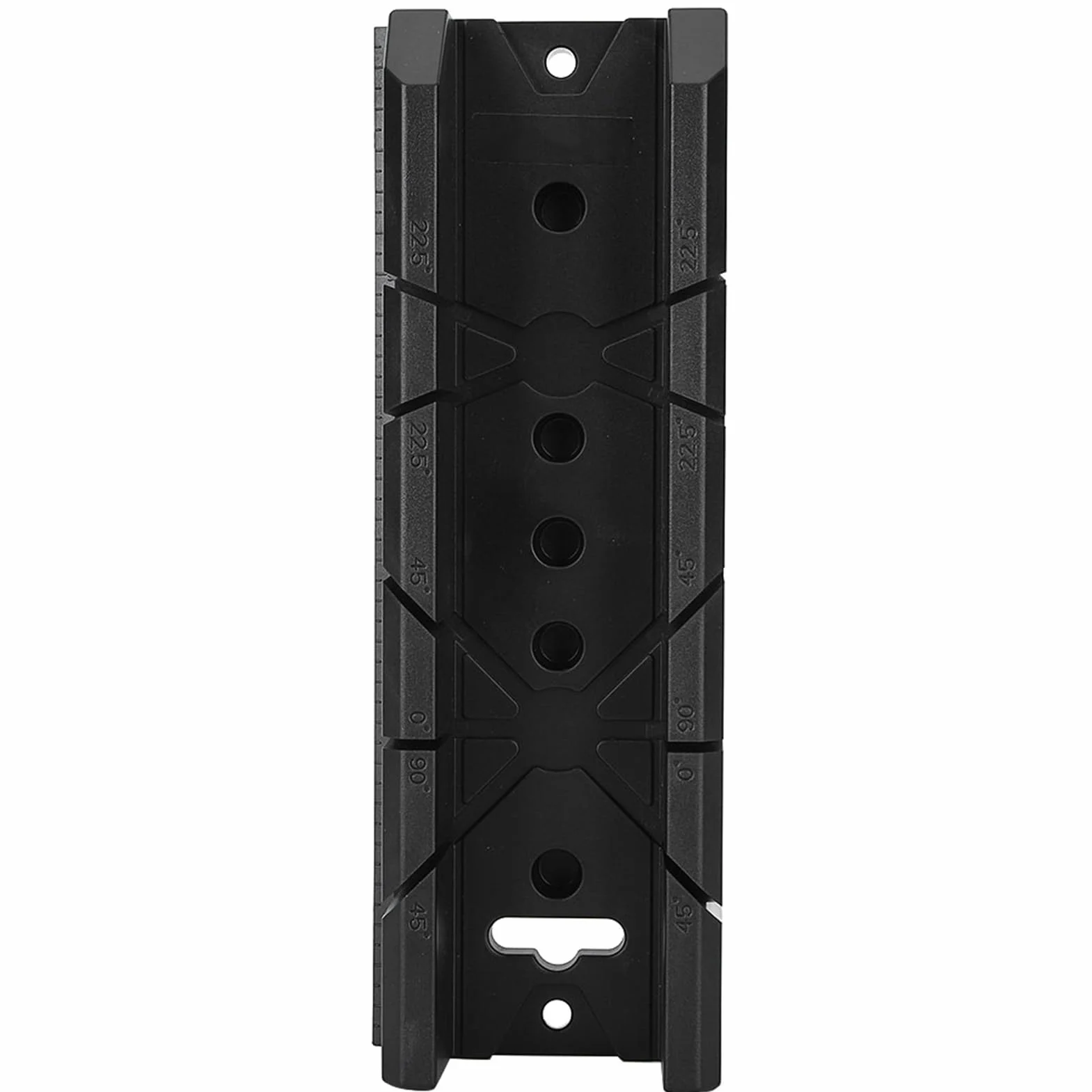 Caja de Ingletes Multifuncional para Carpintería - Corte Oblicuo e Inglete con Ángulos 0°, 22,5°, 45° y 90°, Precisión en Biselados para Resultados Profesionales