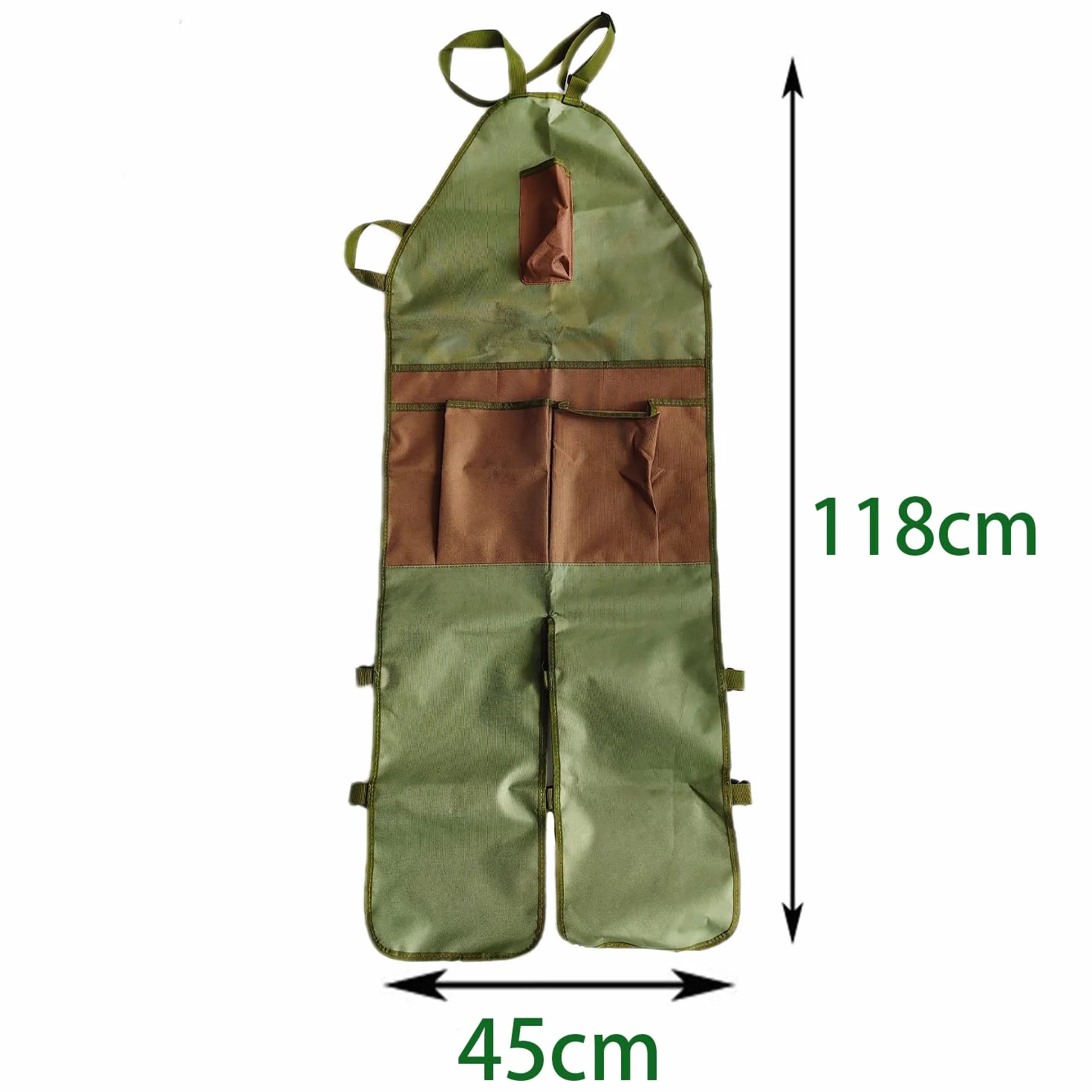 Cinturón De Herramientas Delantal Jardineria - 1 Pieza, Verde, Jardinería Jardinero Traje Mandil, Impermeable con Bolsillos, para Multiusos Delantal, Limpieza y Carpintería