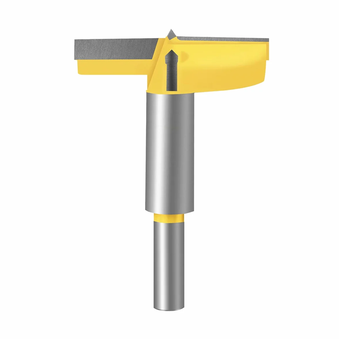 Meccion Broca Forstner Fresadora para Carpintería, Sierra de Corona de Carburo Excelente para Hacer Agujeros Ciegos o Pasantes en Madera,Largo 60mm