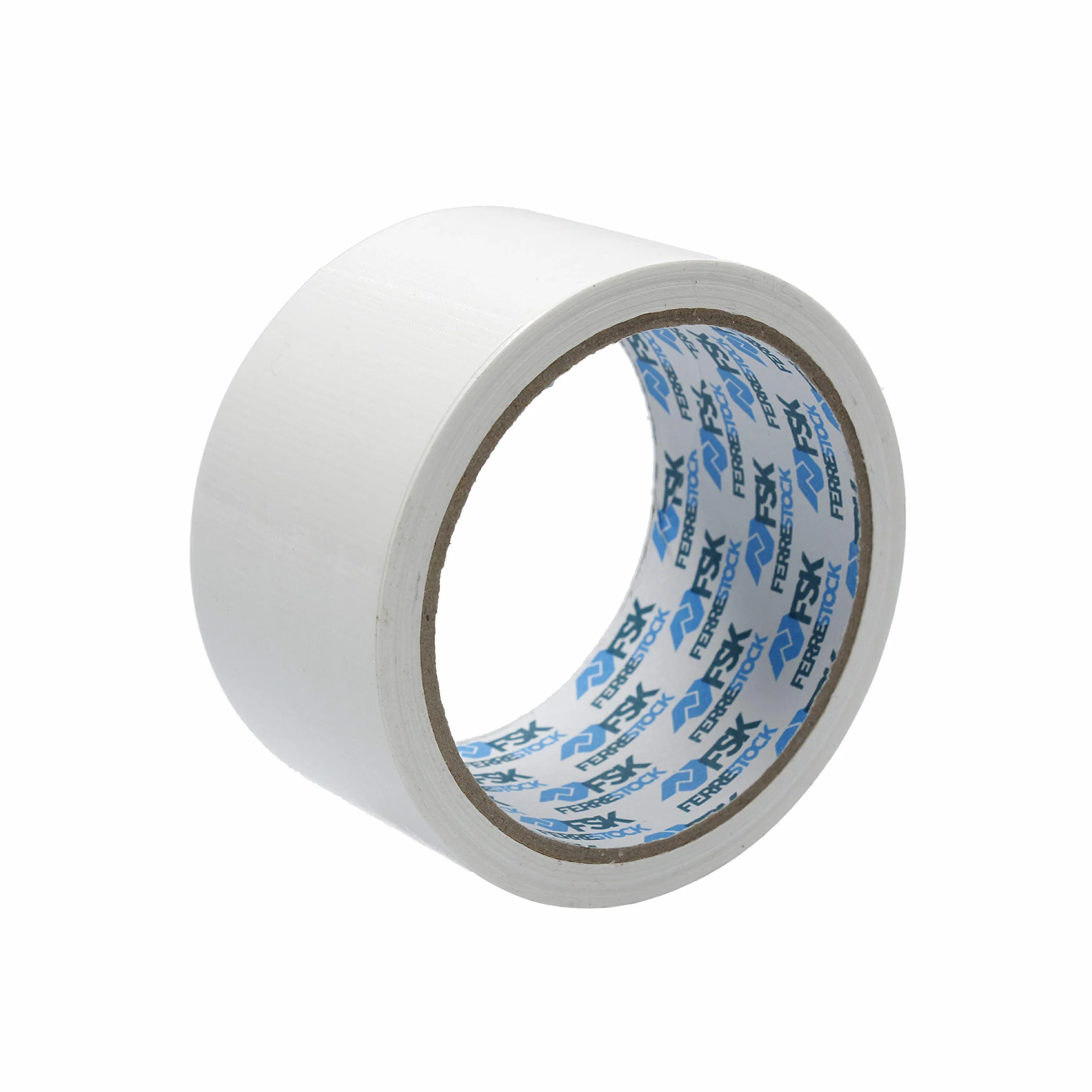 Ferrestock FSKTCT006 Rollo de Cinta Americana fácil de Cortar, 3 Capas para una Mayor Resistencia, no Deja residuos, 50mm x 10m en Color Blanco