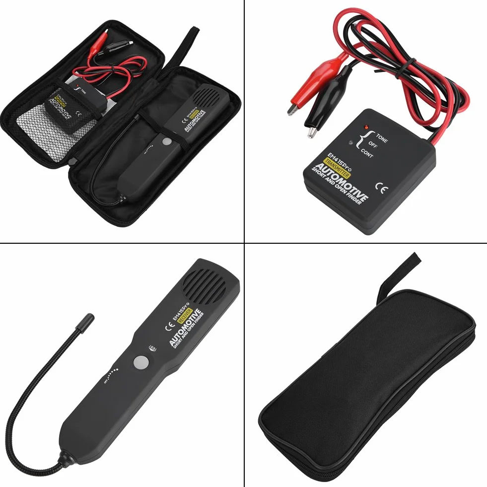 EM415PRO Rastreador de Cables - Probador de Buscador de Cortocircuitos Abiertos con Sonda Flexible, Pantalla LED