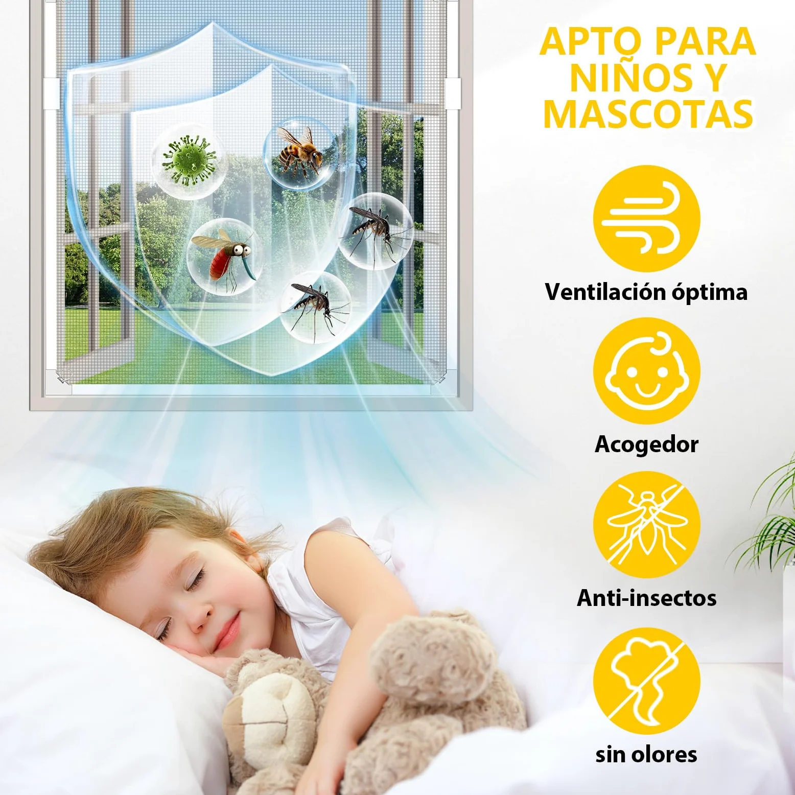 HOFUDON Mosquitera Ventana Magnética 120x130cm,Fibra de Vidrio Reforzada DIY Cortable, Instalación Fácil sin Taladrar,Fácil de Limpiar, Mosquitera Magnética para Ventanas Correderas(Malla Gris)