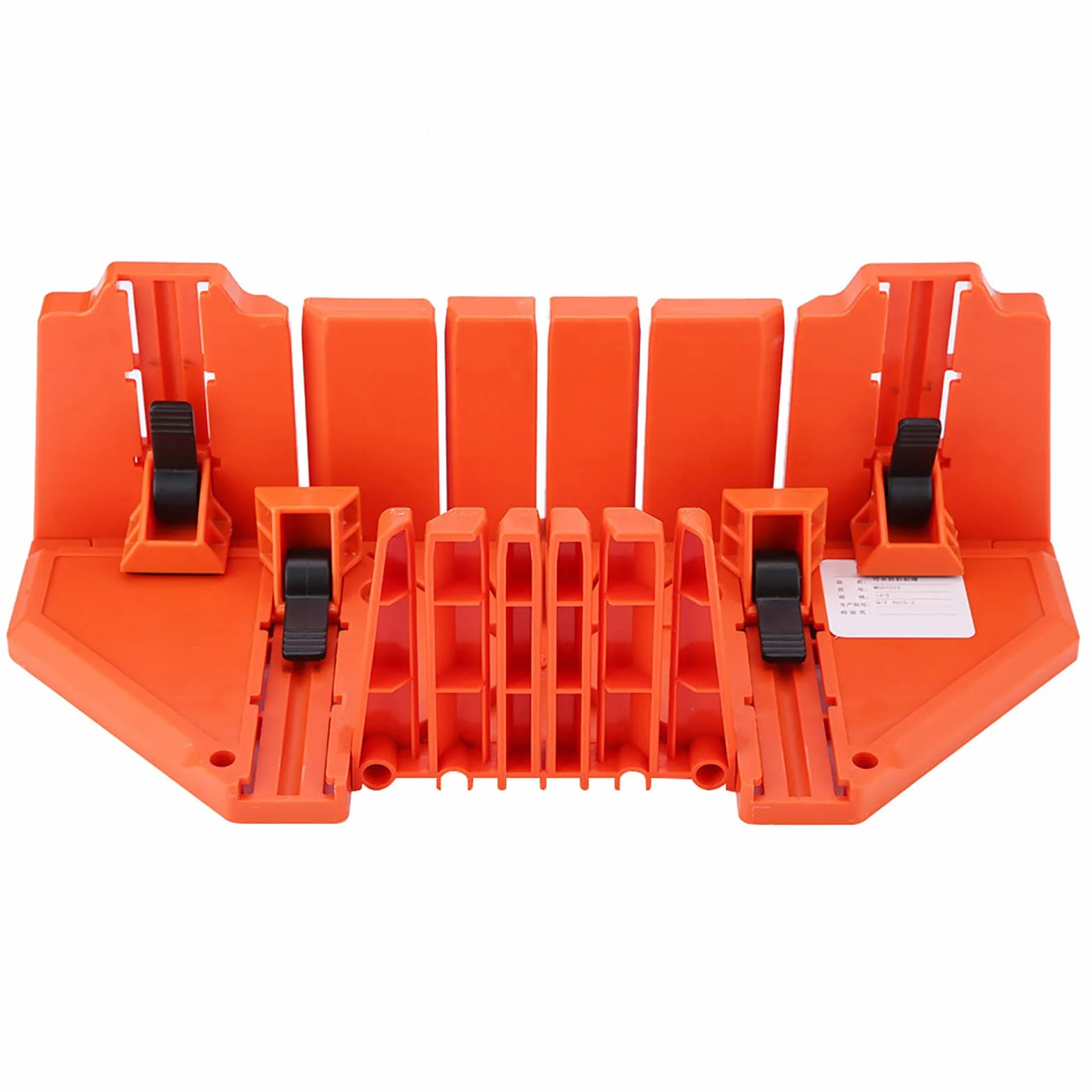 Caja de Ingletes de Corte Con Sierra de Poda y Mano - Herramienta de Hardware de 14 Pulgadas Con Abrazadera - Ingletadora de Plástico 35,5 x 11 x 15 cm