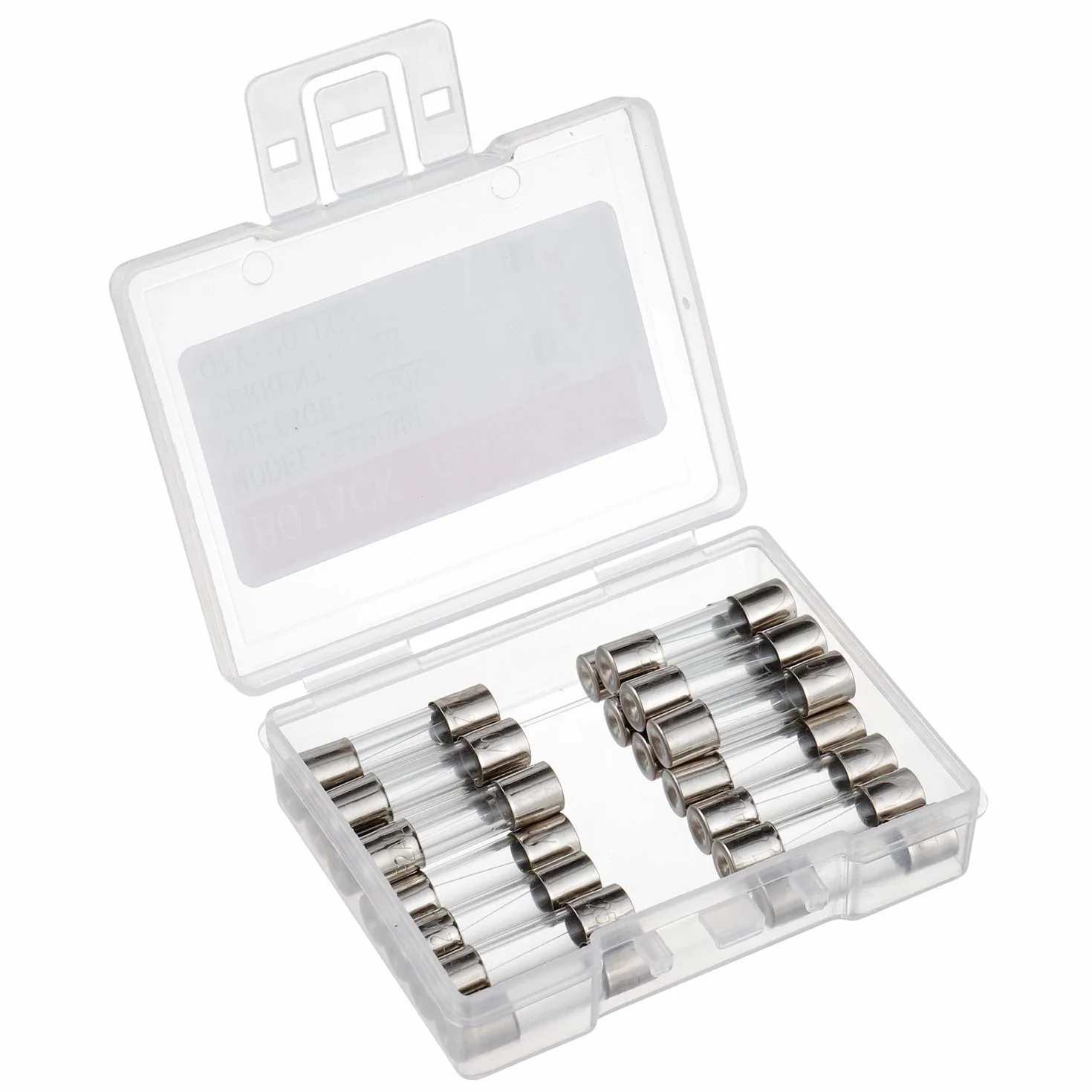 BOJACK F2AL250V Fusibles de fundición rápida 2A 250V 5x20 mm Tubo de vidrio 20 piezas
