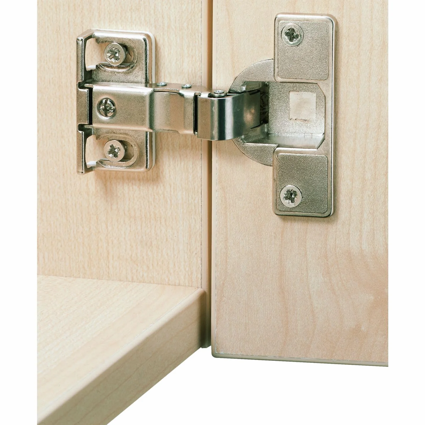 Bisagra especial Hettich ET 582 con hueco bajo para refrigeradores