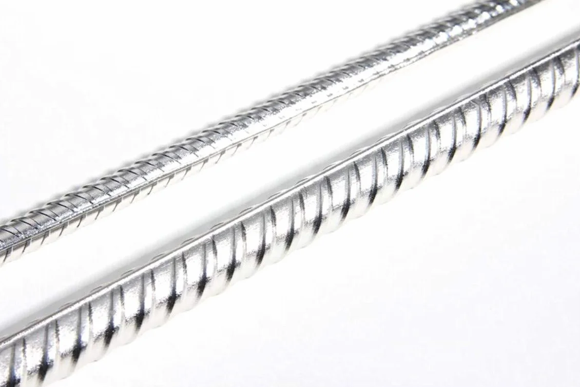 Varilla corrugada de acero Inox AISI 304 | Barras de 200 cm | Ø 6 mm | Refuerzo de la estructura de bloque de vidrio o hormigon | Unidad de venta 10 barras por paquete.