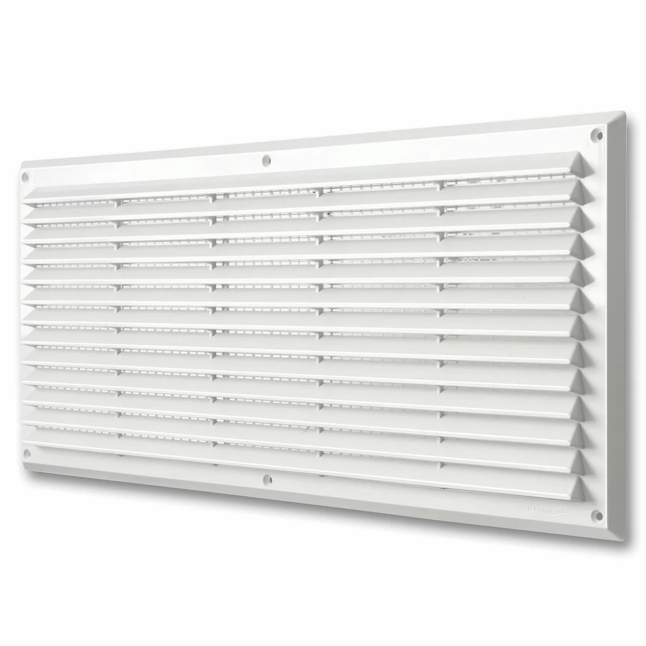 La Ventilazione AR5023B - Rejilla de plástico rectangular para superponer, color blanco, 500 x 227 mm