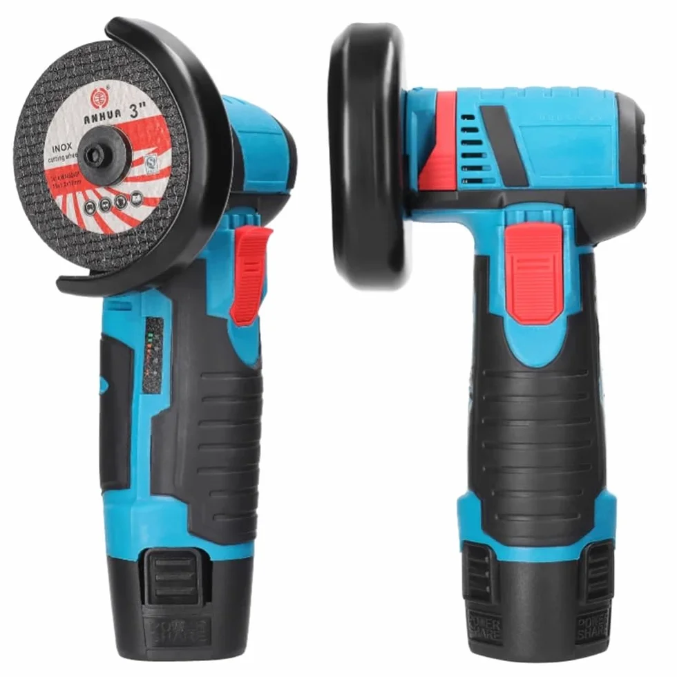 Mini Amoladora Angular Recargable de Doble Batería de 12V para Pulir, Lijar y Cortar