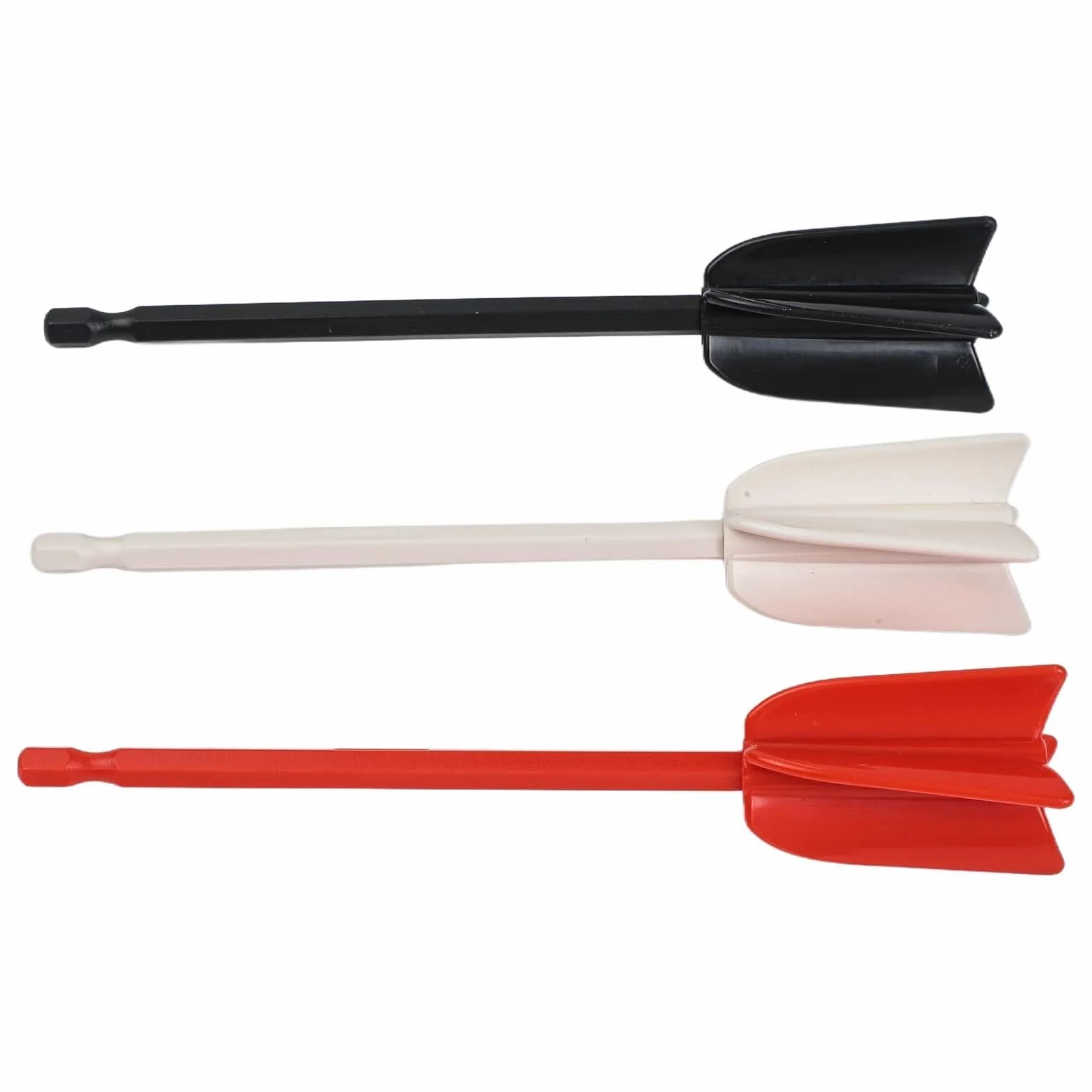 6 accesorios mezcladores de resina epoxi para taladro, batidor en espiral para pinturas, esmaltes de cerámica, manchas, 16.5 pulgadas de largo, varillas mezcladoras ABS reutilizables