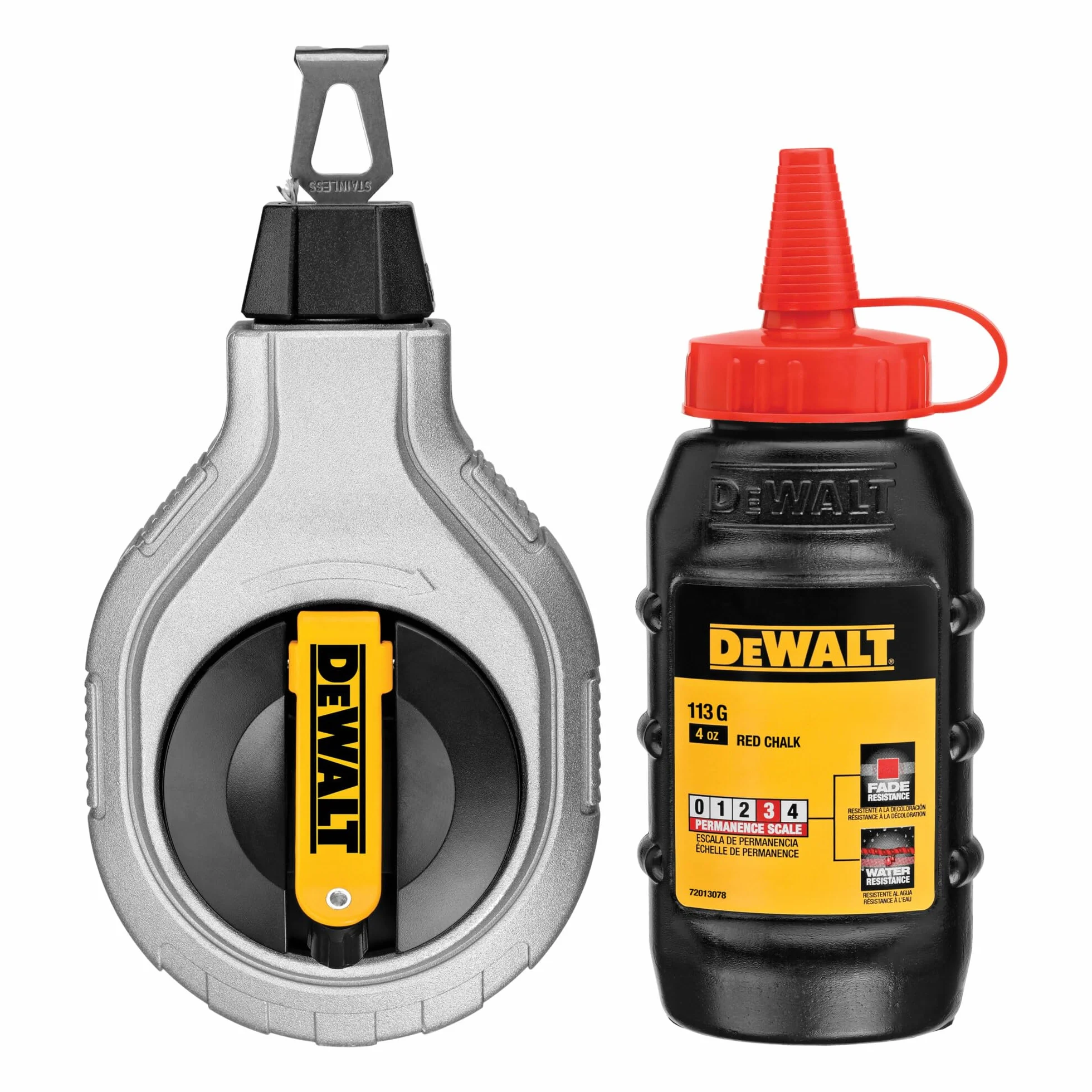 DEWALT - Juego de cuerda de 30 m con tiza roja DWHT47408-0