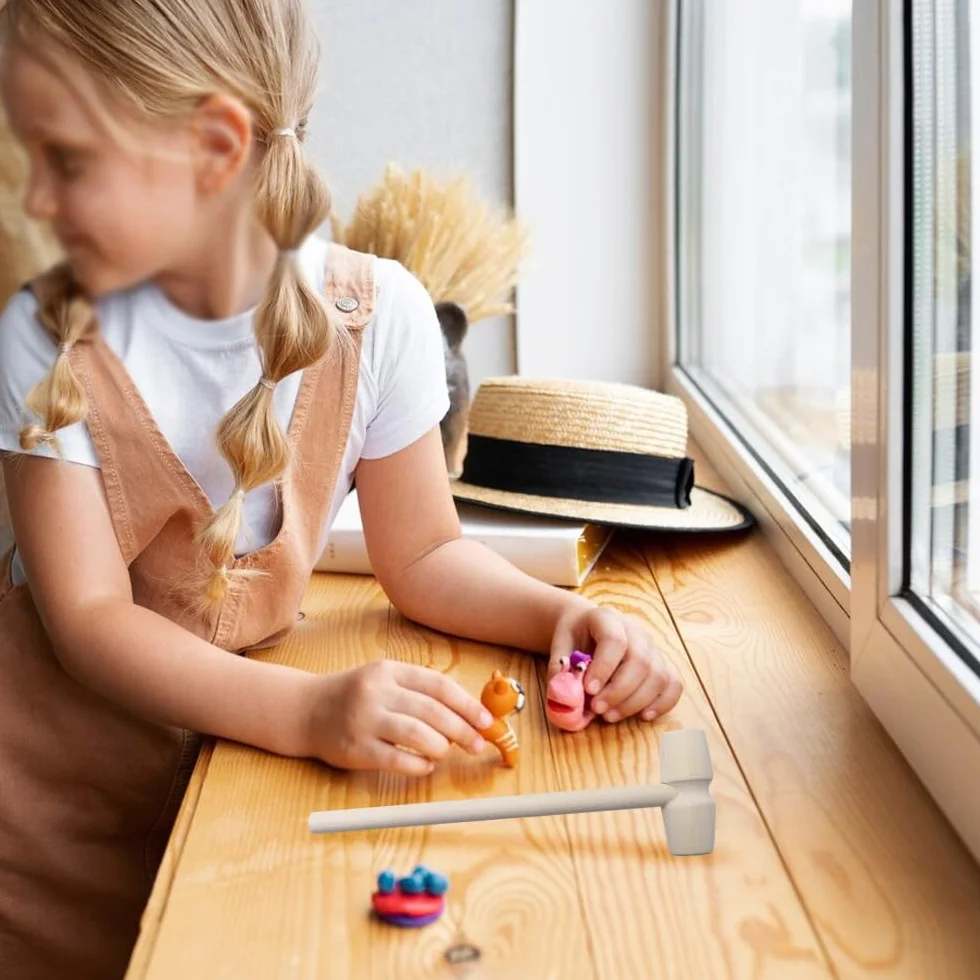 10 Mini martillos de Madera, mazo para Hacer postres, Herramienta para Hacer Manualidades