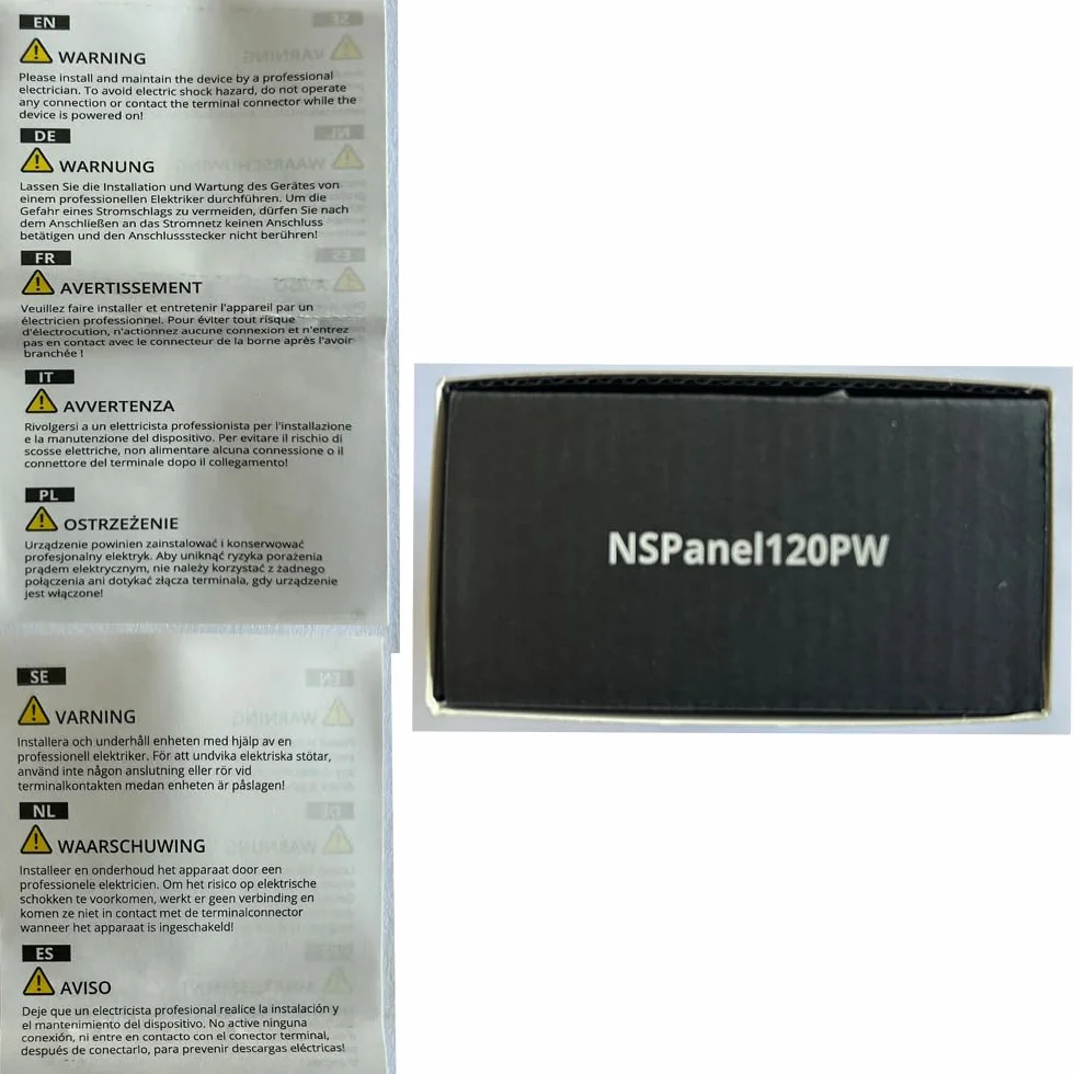 Smilewolf NSPanel Pro Zigbee 3.0 Hubs Matter Gateway Smart Home Panel Termostato Inteligente Interruptor DIY Compatible eWeLink Blanco