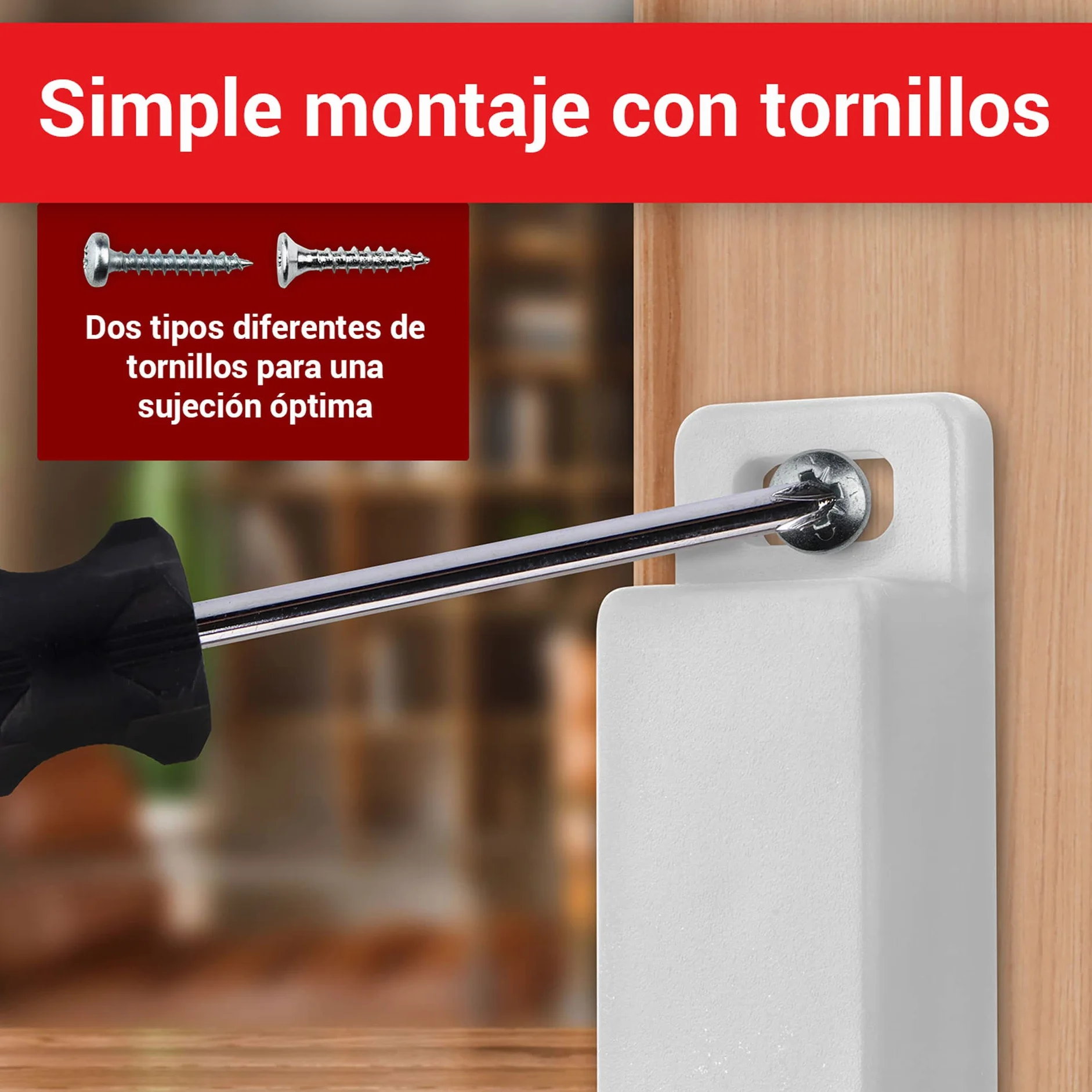 LouMaxx Cierre magnético fuerte 8 unidades blanco 4 kg para puertas armarios muebles