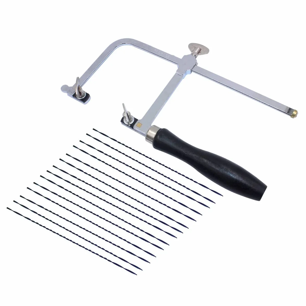 Juego de marcos de sierra universal multiusos ajustable con 12 cuchillas kit profesional para hacer joyas mini sierra sierra para metales sierra de arco tubo de plástico carpintería metal ligero