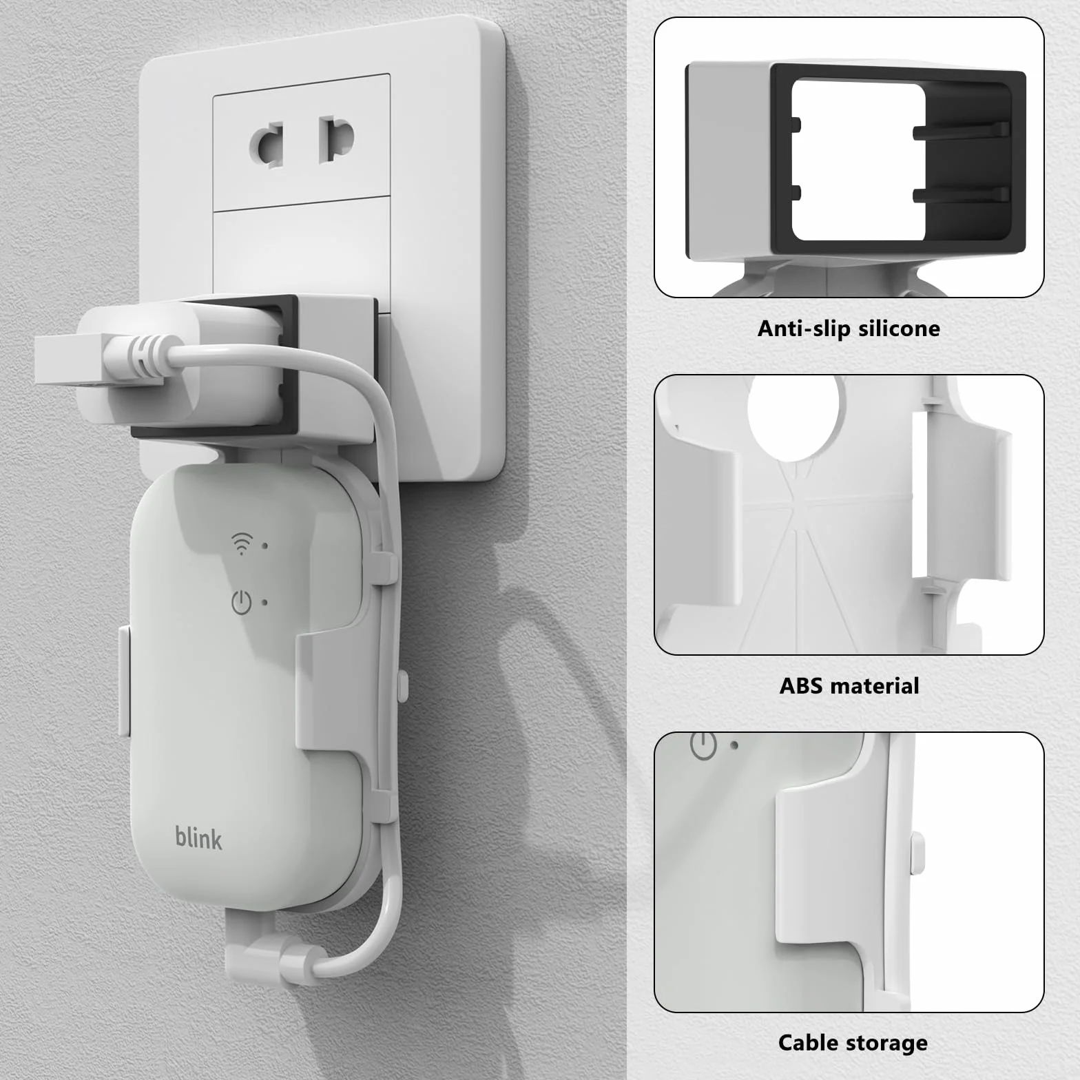 HOLACA Soporte de enchufe compatible con Blink Sync Module Core (módulo de sincronización de link no incluido)