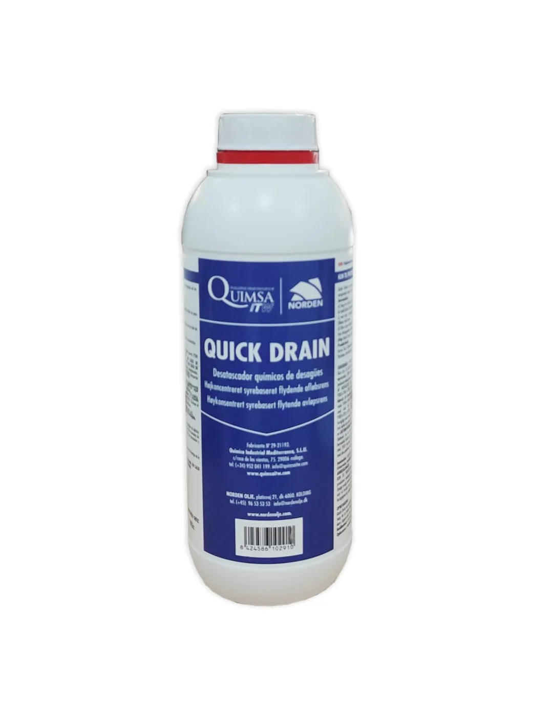 Desatascador Químico Quick Drain 1 Lt