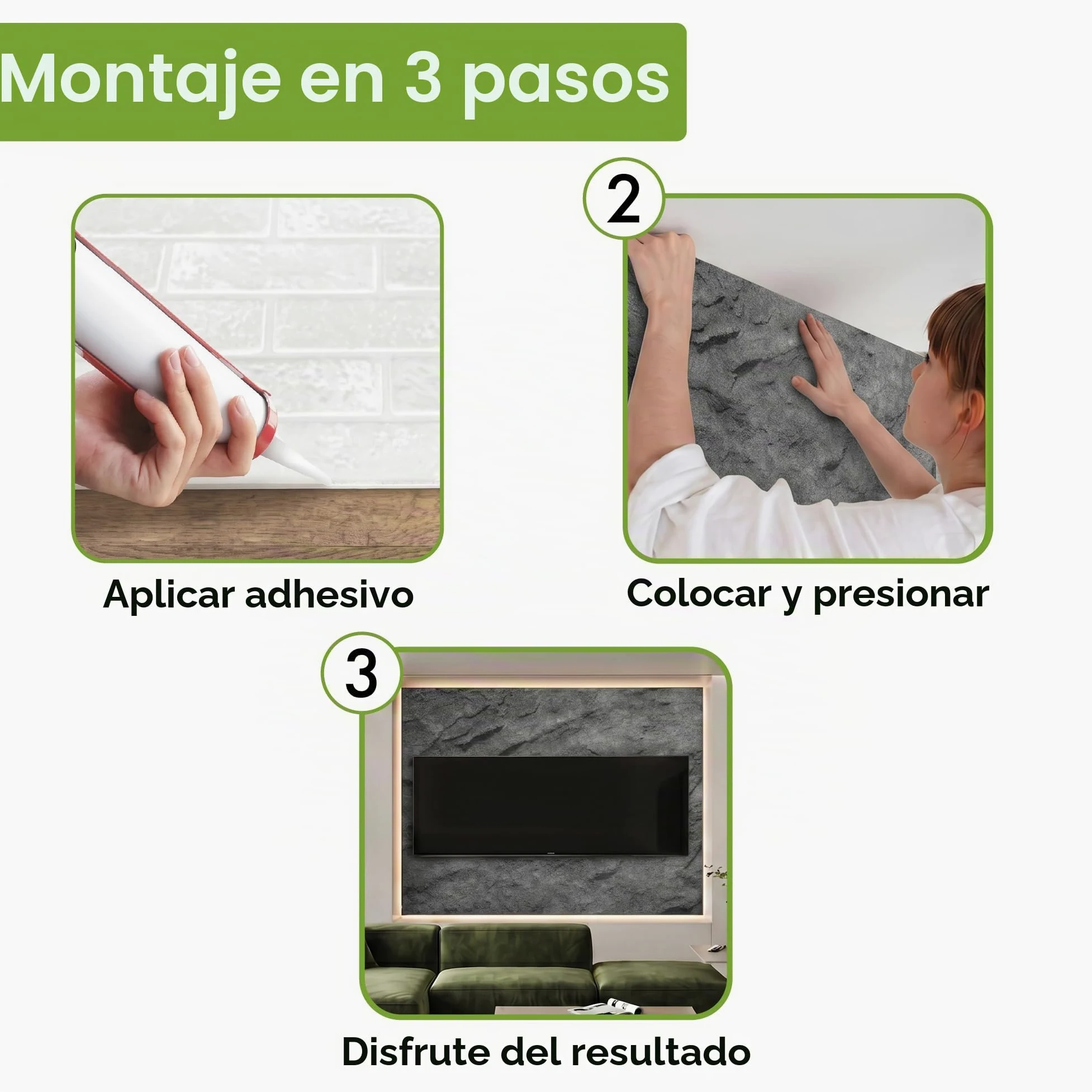 Paneles de pared 3D imitación mármol y piedra, revestimiento de espuma para salón, cocina, baño, balcón, dormitorio, oficina.