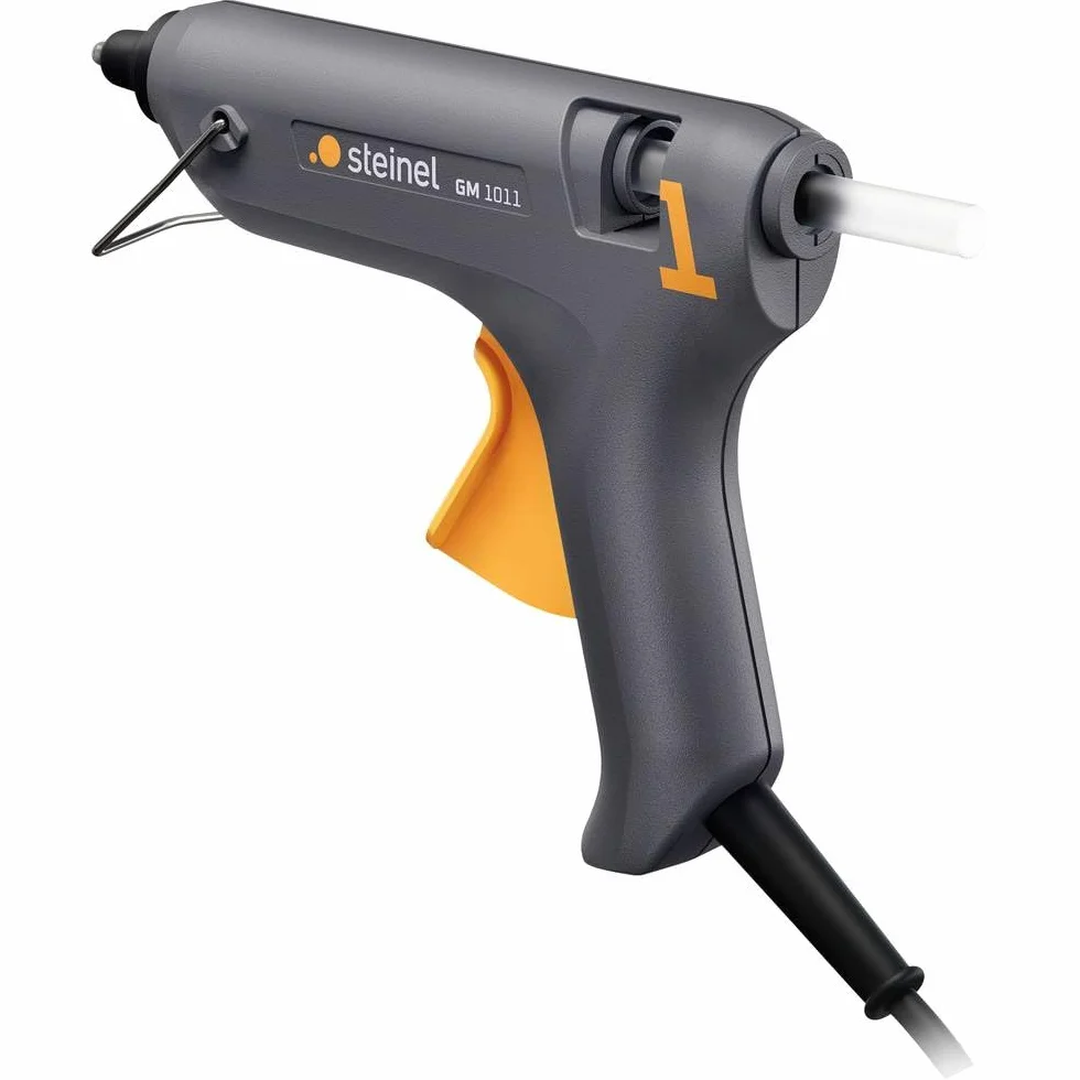 Steinel GlueMatic 1011 Pistola termofusible | con 2 barritas de adhesivo de 11 mm y cable de 2 metros, ideal para trabajos de bricolaje, manualidades y decoraciones