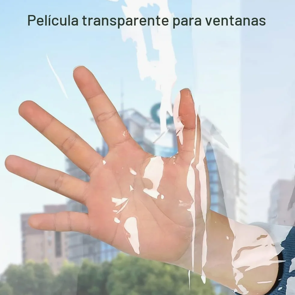 Película térmica para Aislamiento de Ventanas de PVC, lámina Aislante Transparente,Aislante Termico Ventanas para protección contra el frío(200x200 cm)
