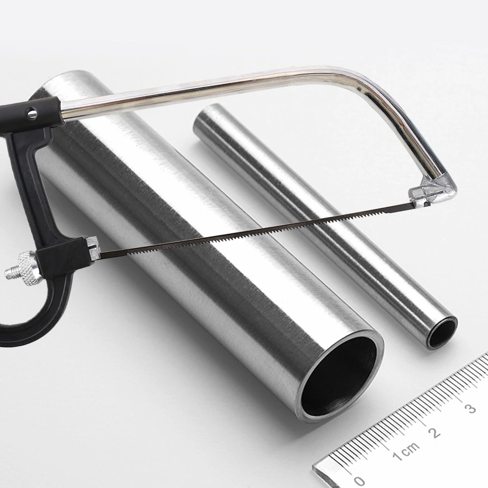 Handsäge Bügelsäge Set Multifunktions Universal Metallsäge HSS Stahl Sägeblätter mit Wechselklingen Mini Hand-Sägen Holzbearbeitung Werkzeug verwendbar als Laubsäge, Stichsäge,Astsäge, Handsäge