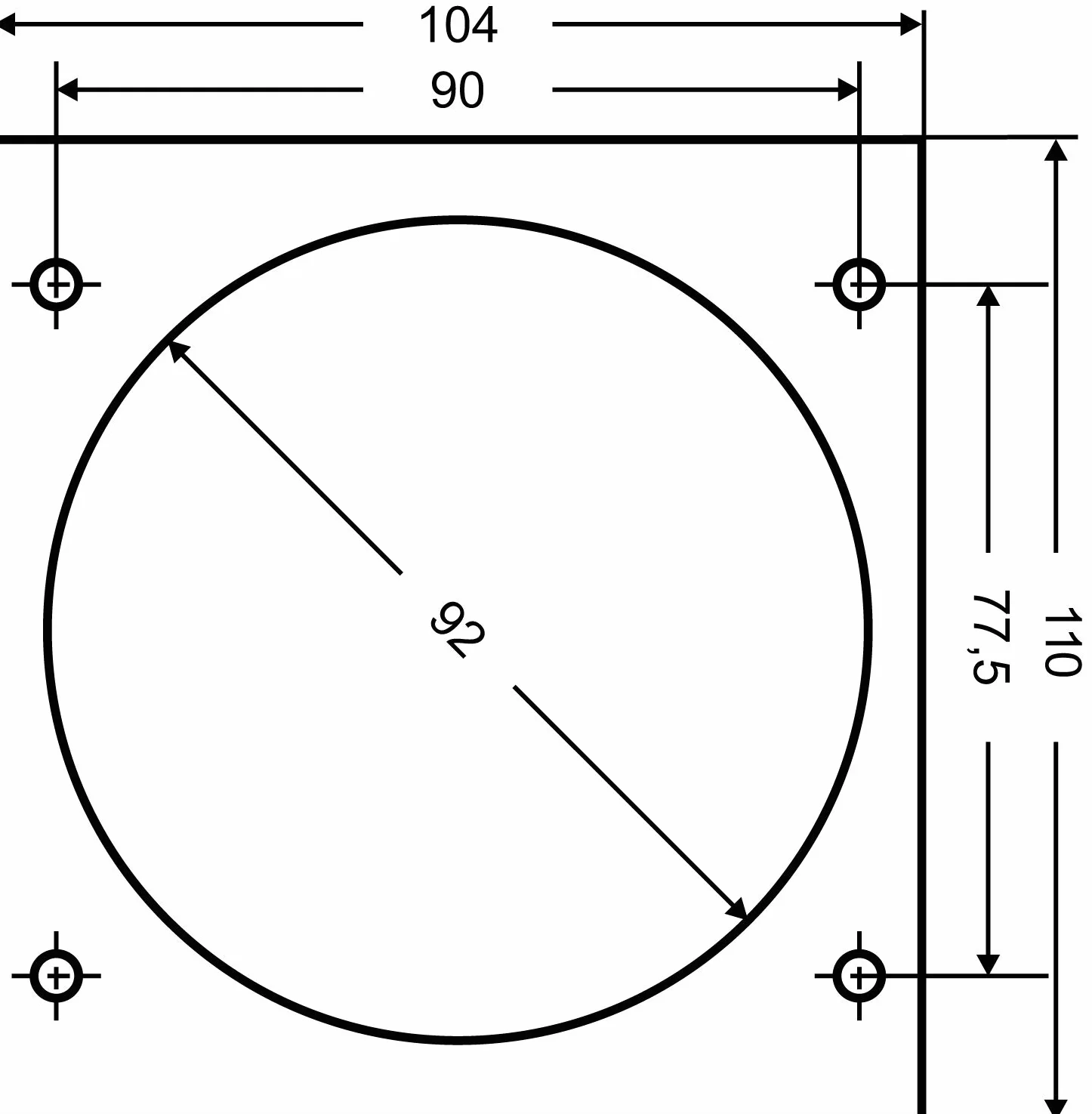 AS Schwabe 60484 - Enchufe de alimentación para caravanas (230 V/16 A, 3 Pines)