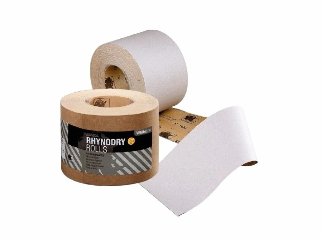 Indasa - Rolo rhynodry c blanco line 100x50 p320
