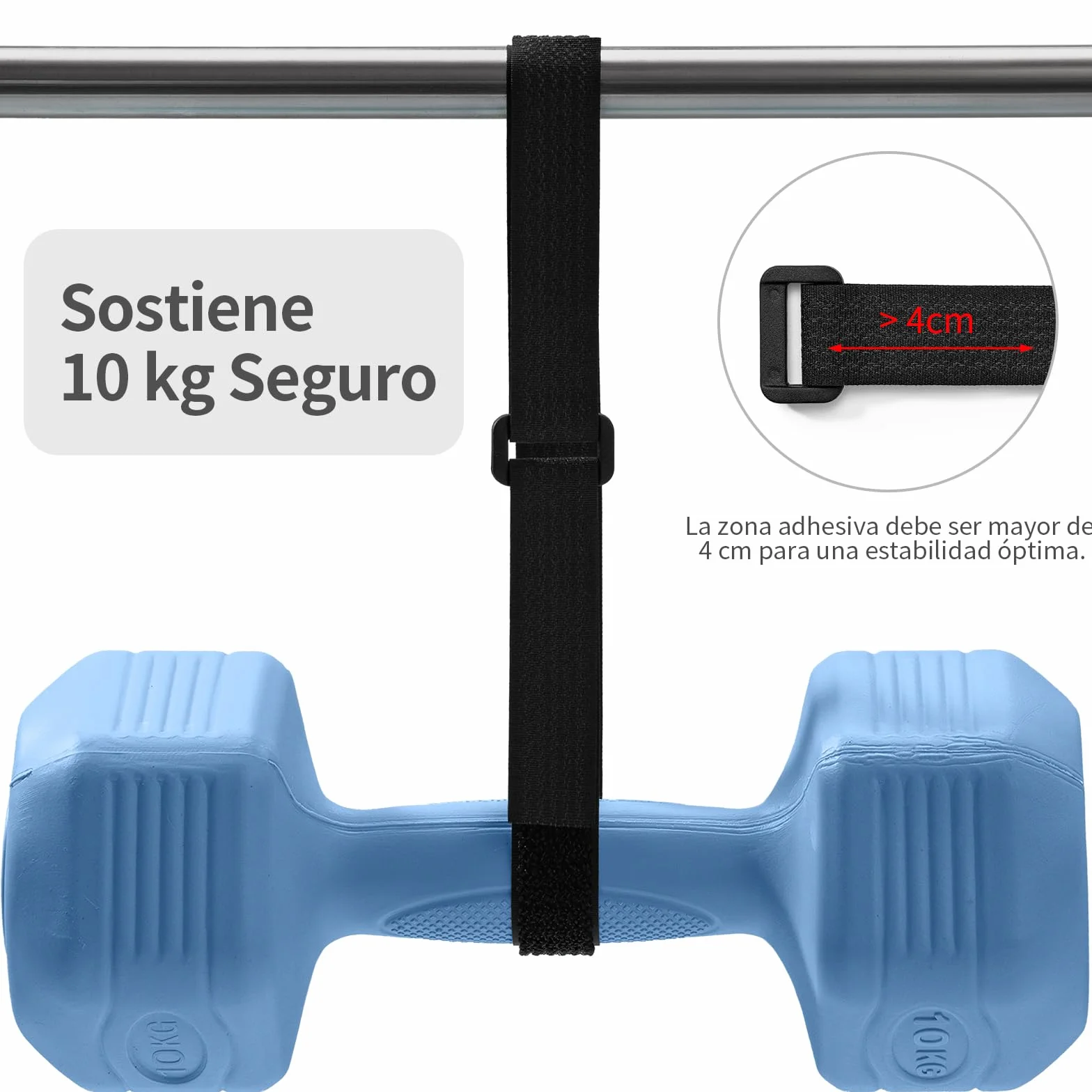 Trilancer Cinta Sujeta Cables Reutilizables 10m x 2cm con 50 Hebillas, Bridas Negras Ajustables para Gestión y Organizador de Cables, Cortable a Medida, Negro
