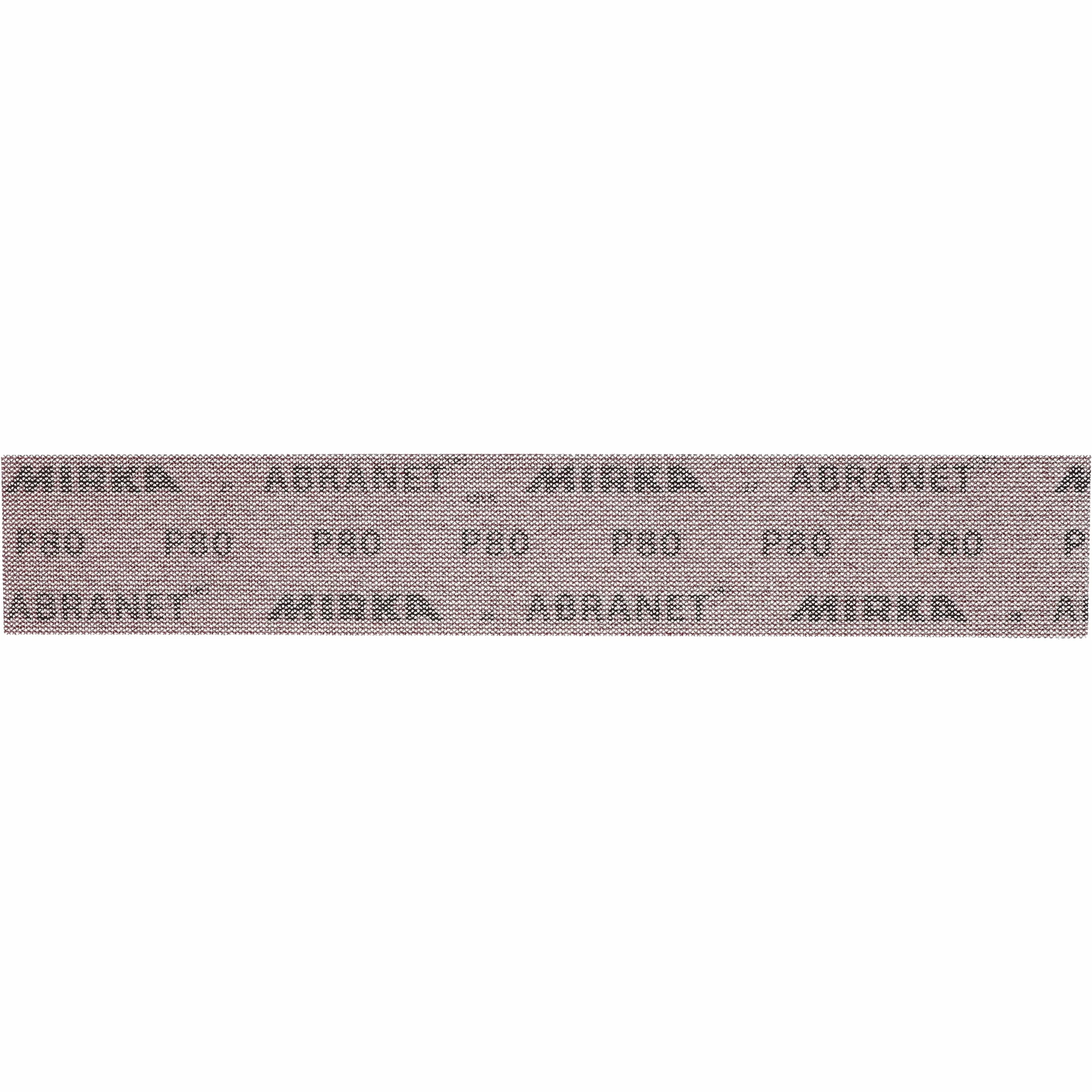 Mirka Abranet tiras de lijado de malla 70x198 mm cierre adhesivo/grano P80 / 50 uds/para lijar madera, masilla, barniz, plástico / 5415105080