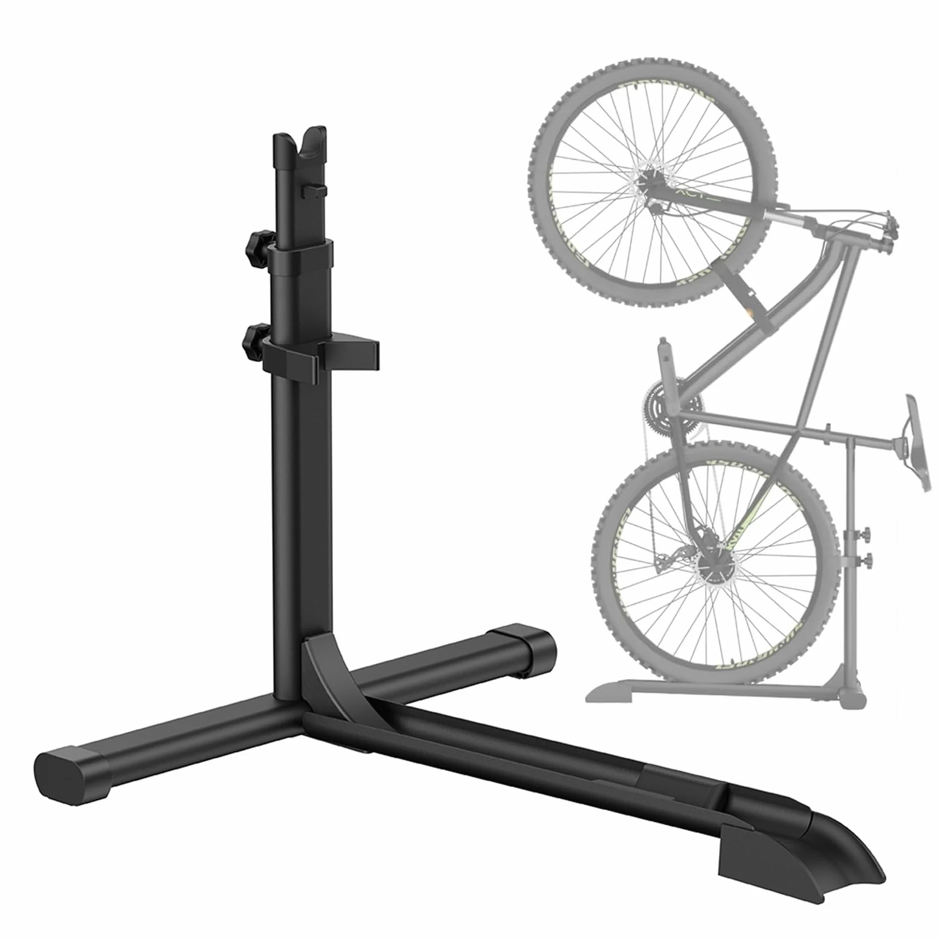 Mimoke Soporte vertical para bicicletas - Soporte de suelo vertical independiente para guardar bicicletas en interiores - Garajes y apartamentos (una pieza)