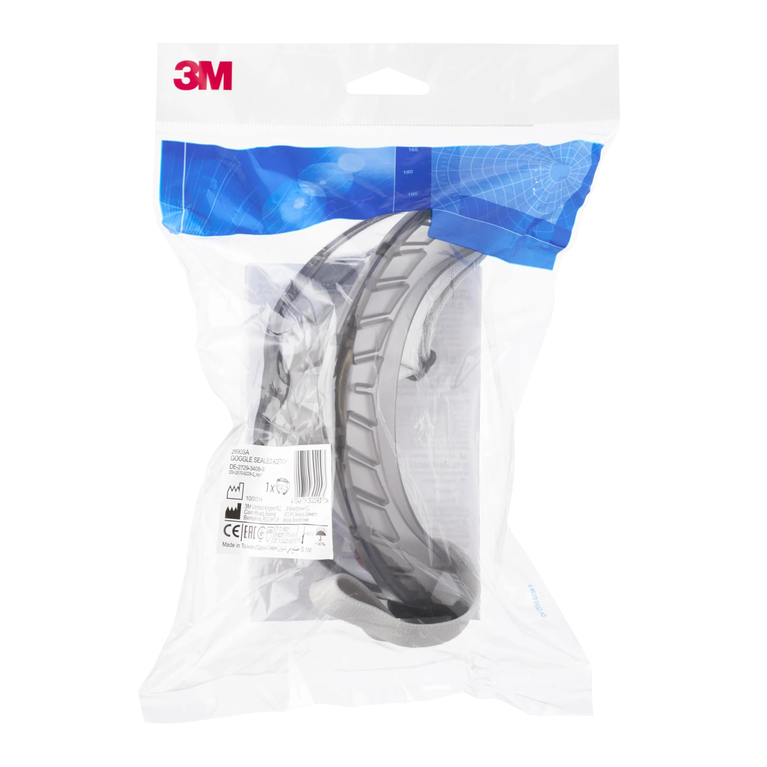 3M™ Safety Goggles 2890, Indirect Vented, Anti-Fog