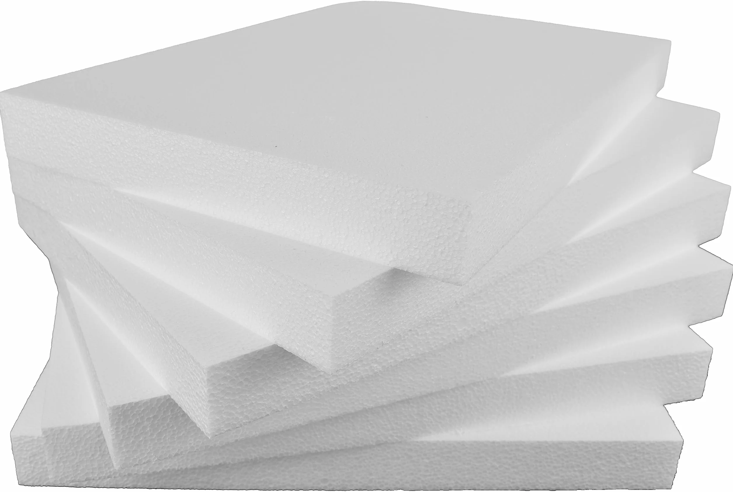 Planchas Poliestireno, Porexpan, Poliespan - Pack 6 unidades 420 x 290 x 40 mm - Fabricadas en España - Alta Densidad, Multiuso, Versátil y Duradero