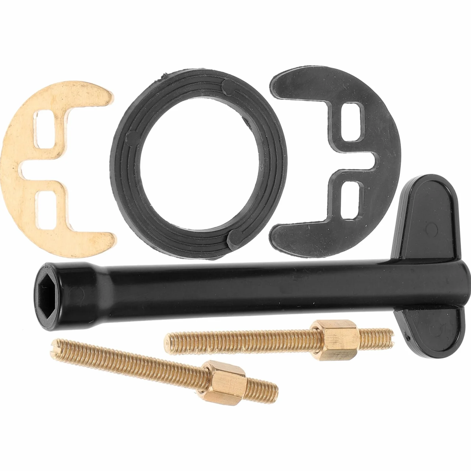 Kit de Montaje Acero Inoxidable para Fijación de Grifo de Cobre Forma de Herradura Fácil de Instalar para Reparación de Grifos en Lavabo y Cocina