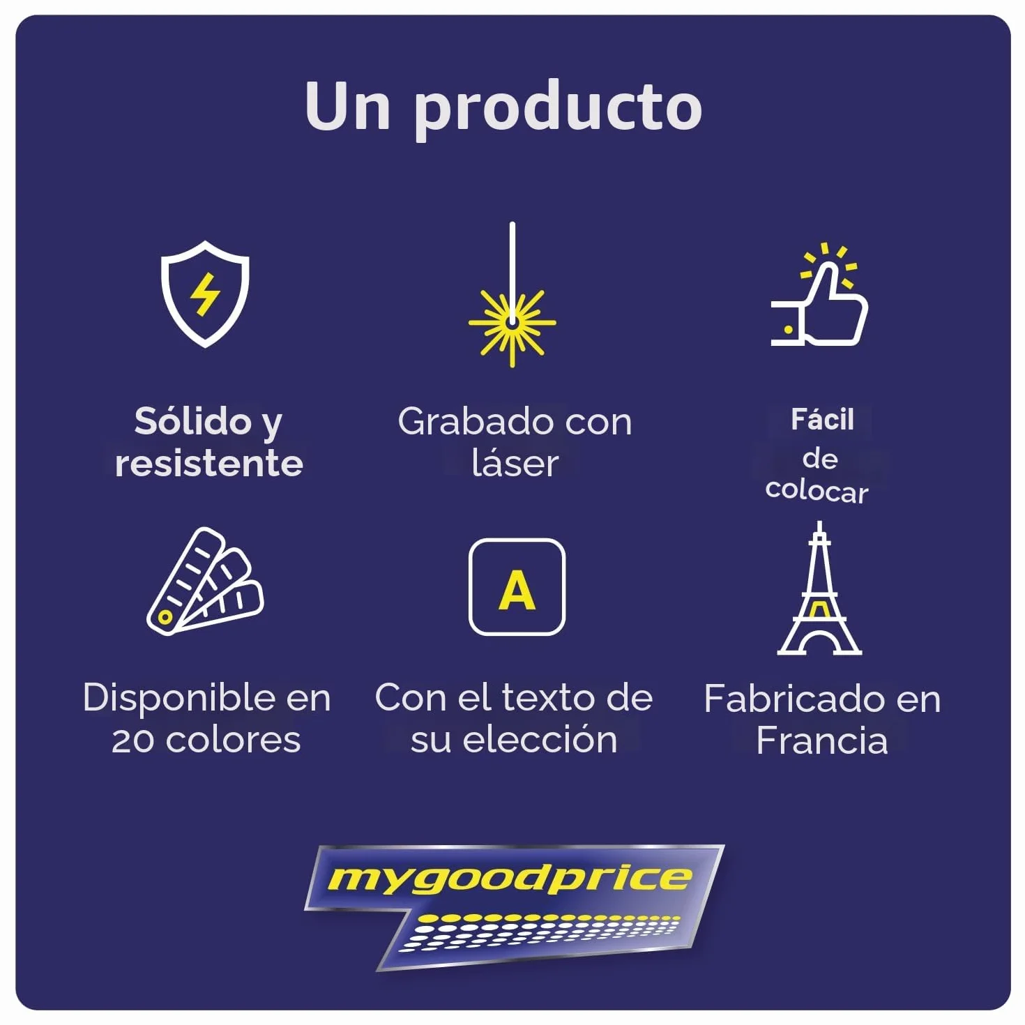 Placa grabada para nombre y número buzón autoadhesivo, 10 x 2,5 cm, personalizada, 1 a 3 líneas, aluminio cepillado