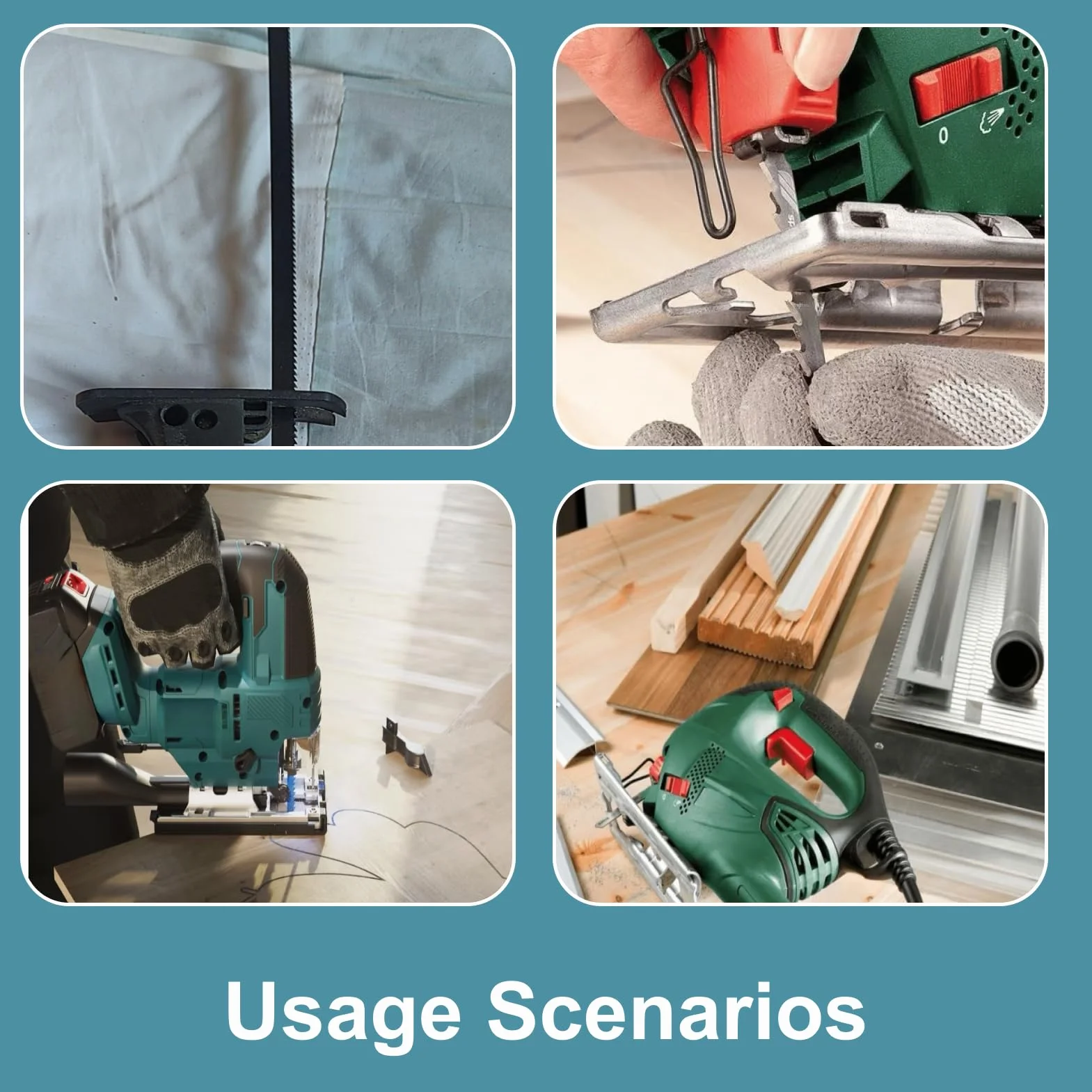 Juego De Hojas Para Sierra De Calar 250mm T225B, 2 Unidades, Corte Madera Plástico Metales