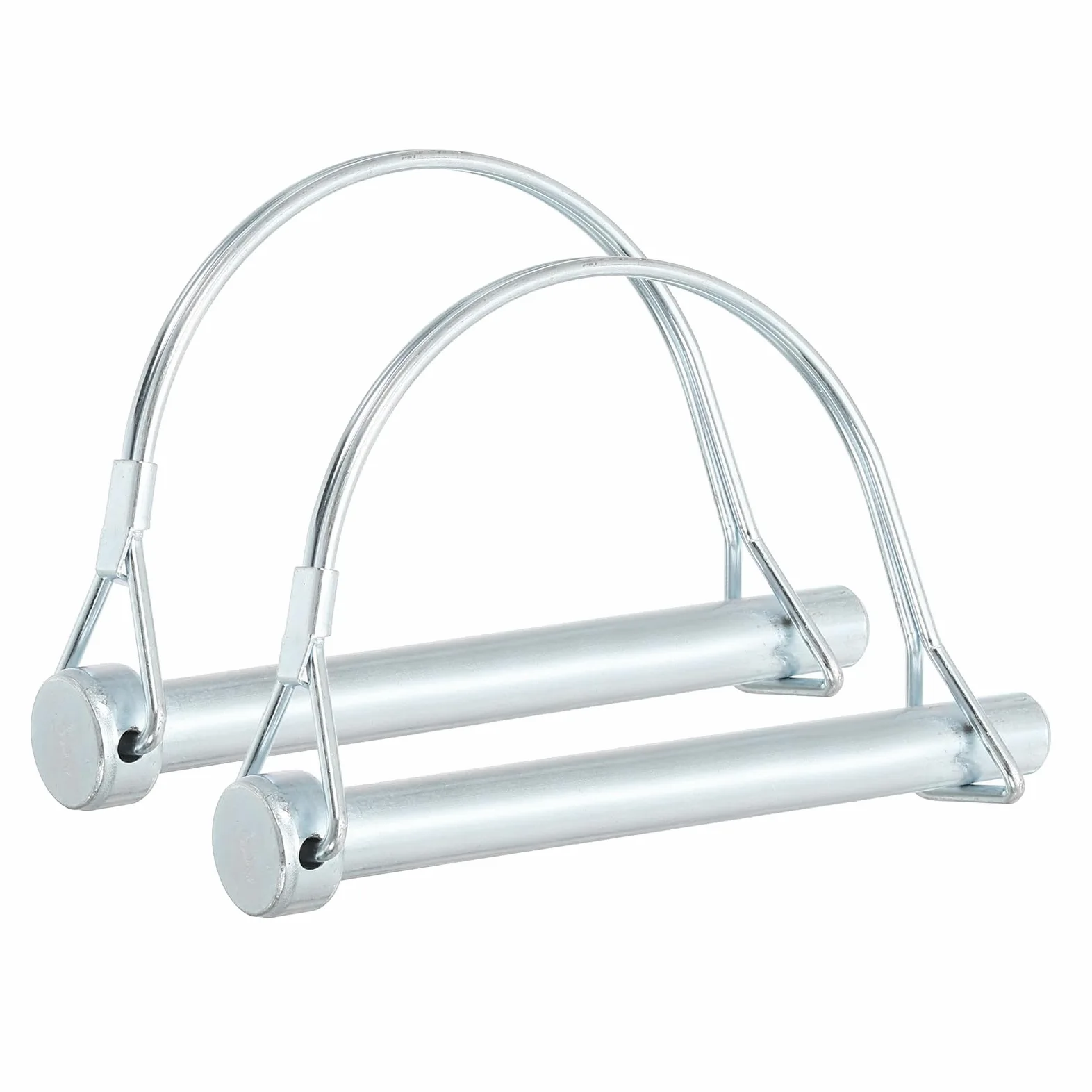 PATIKIL 4Pcs Pasador de Seguridad Pin de Bloqueo de Alambre, 10x100mm Pasador de Bloqueo Remolque Acoplador, Pasador de Bloqueo de Eje para Remolques Agrícolas Grandes Césped Jardín