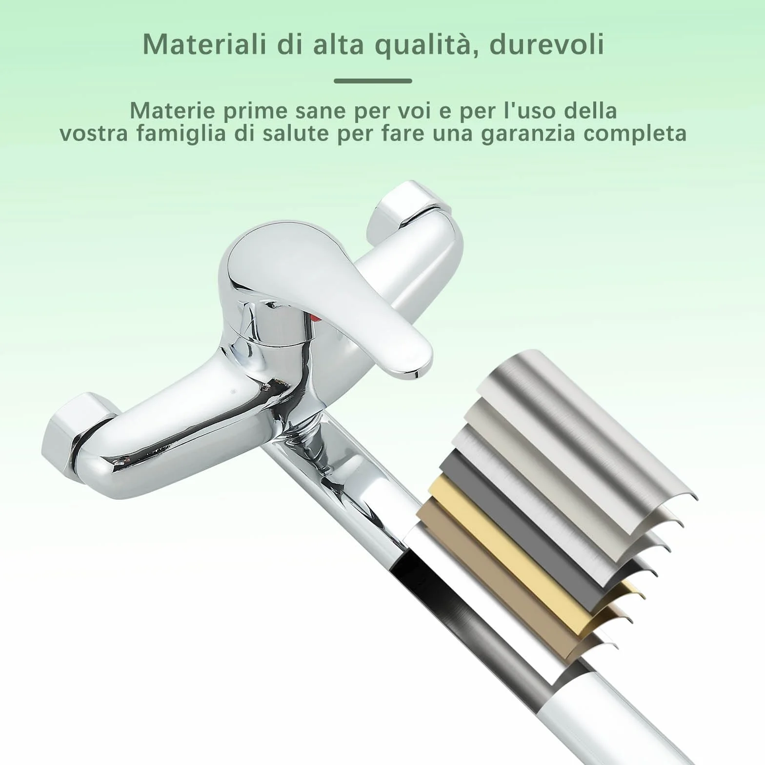 Mezclador de pared para fregadero cocina monomando galvánico boca ajustable