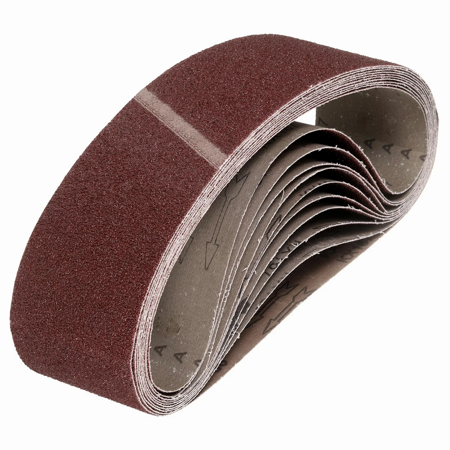 sourcing map Bandas de lijado de 100 mm x 1220 mm, 3 unidades, grano 36, óxido de aluminio, lijadora, lijadora, para carpintería, pulido de metal, afilador de cuchillos