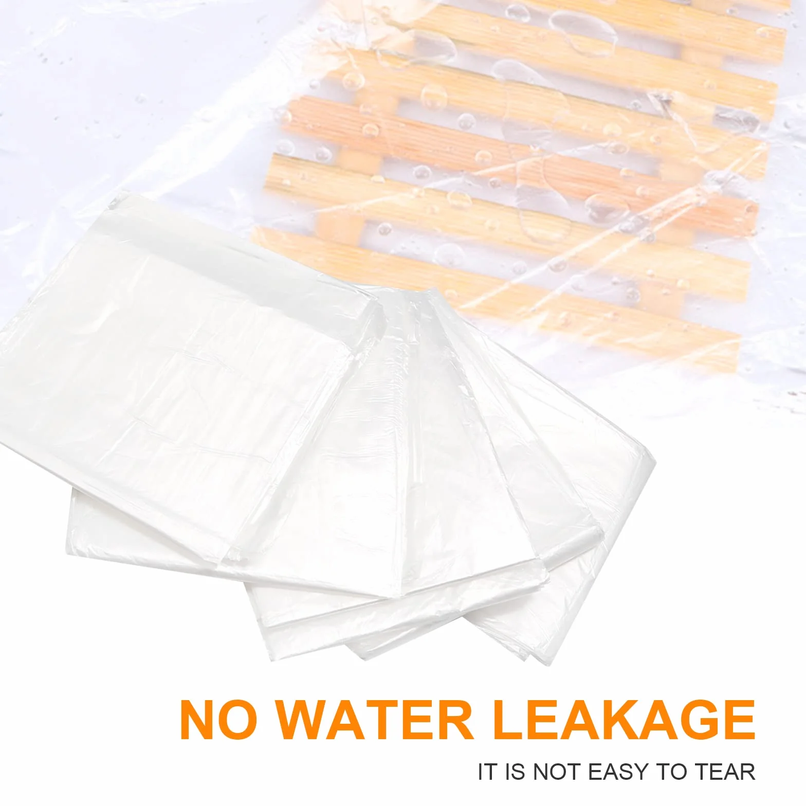 UOIENRT 50 láminas de plástico desechables para envoltura corporal, bolsa de bañera de película de plástico desechable, forro de manta de sauna